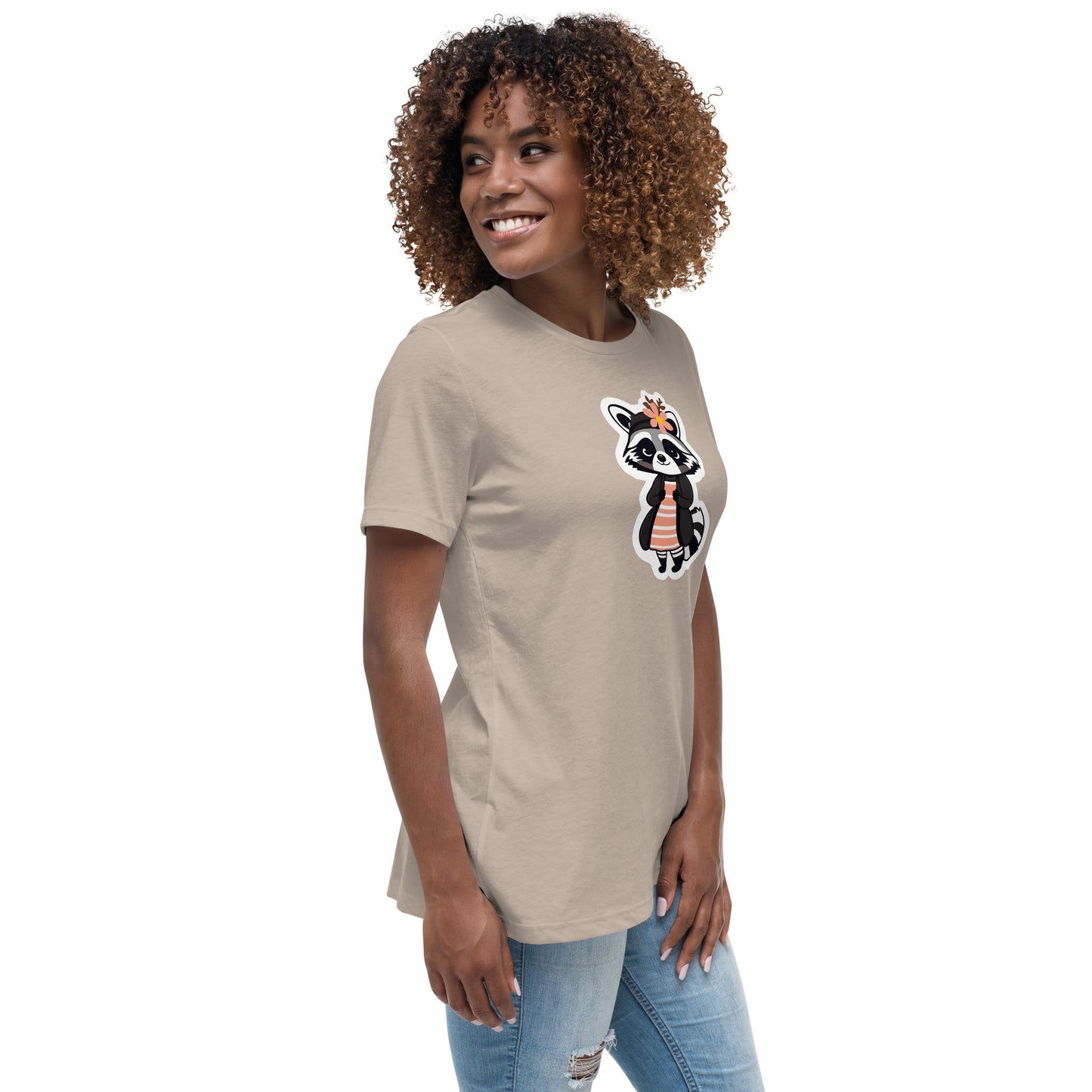 Raccoon Girl Women's Relaxed T-Shirt