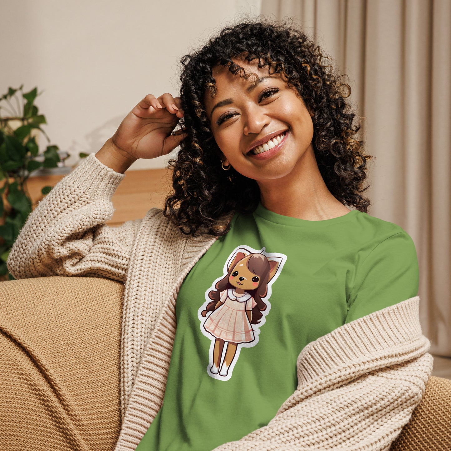 Puppy in a Dress Women's Relaxed T-Shirt