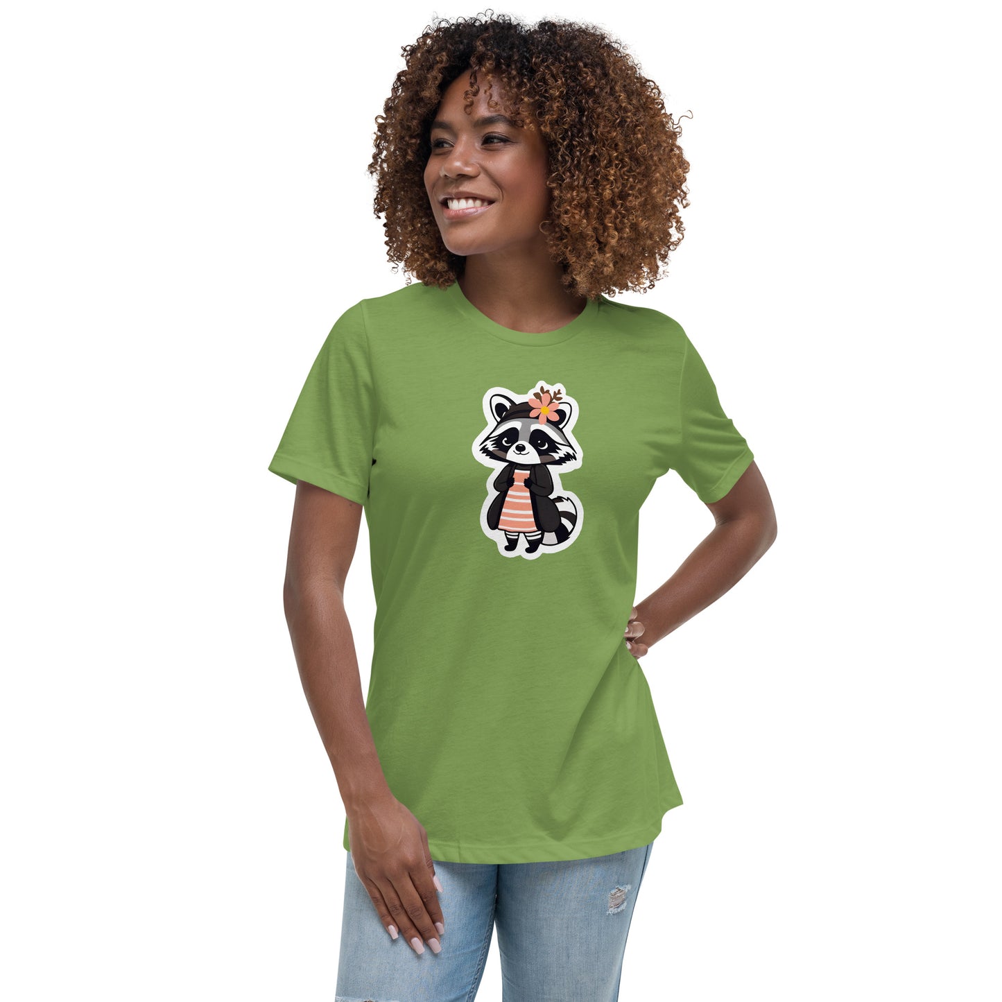 Raccoon Girl Women's Relaxed T-Shirt