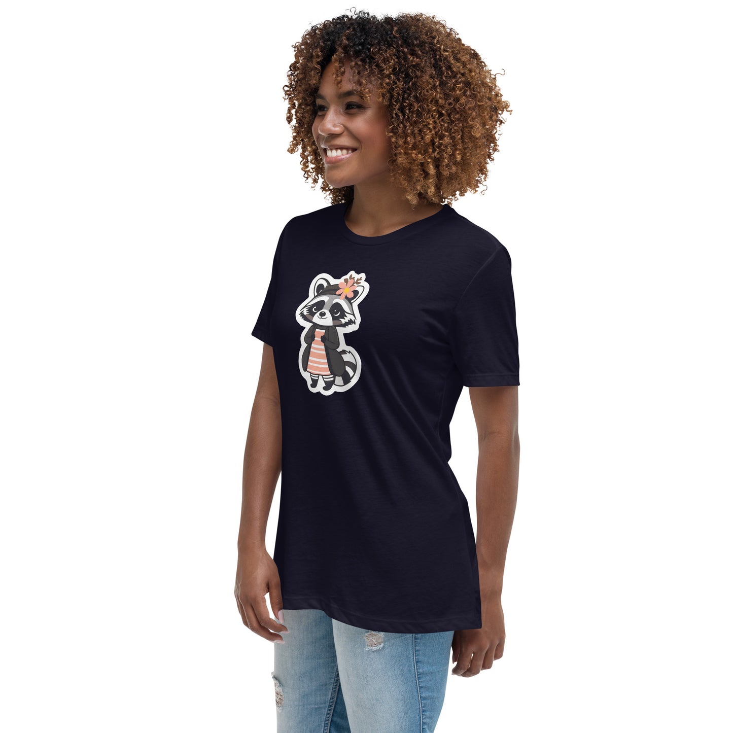 Raccoon Girl Women's Relaxed T-Shirt