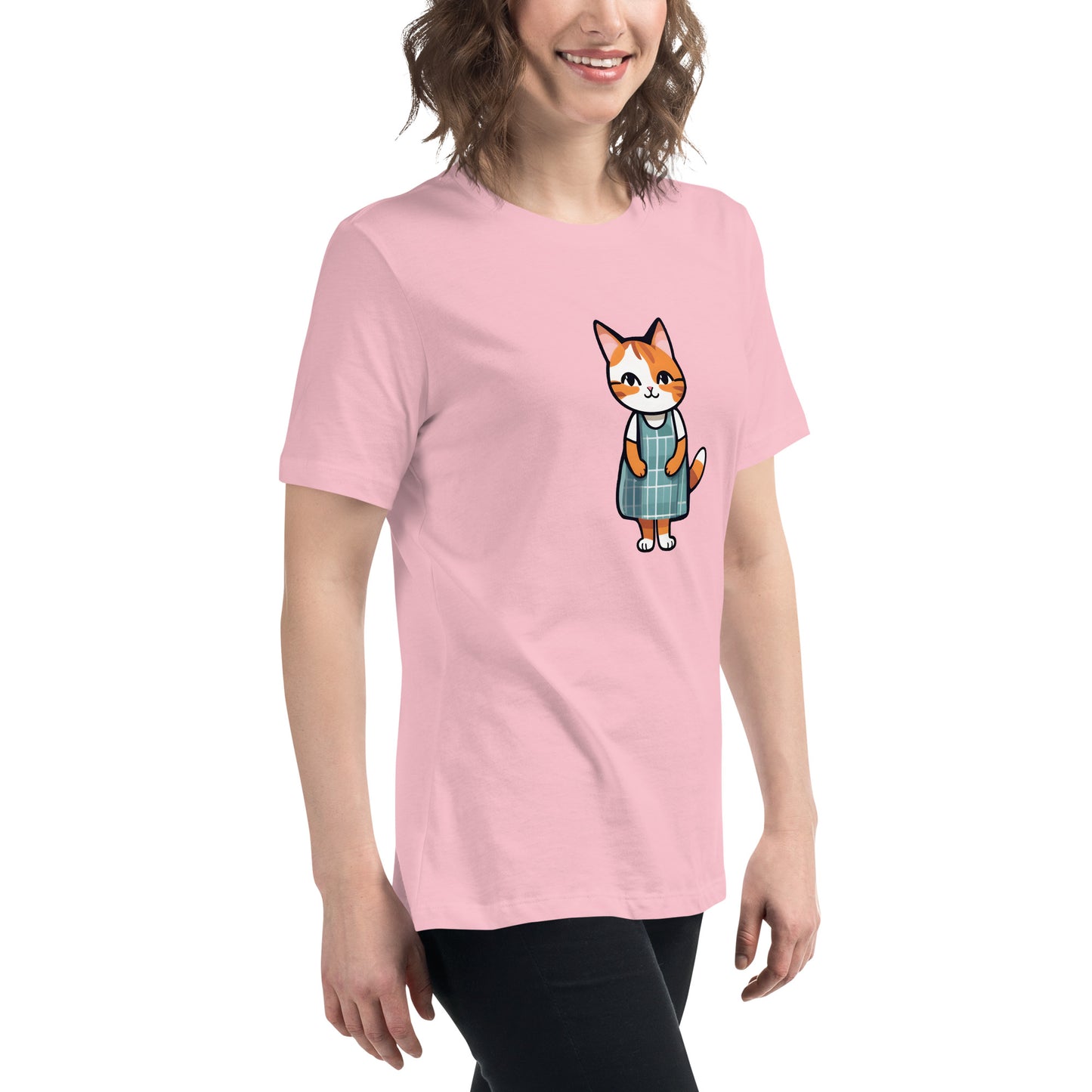 Cat in an Apron Dress Women's Relaxed T-Shirt