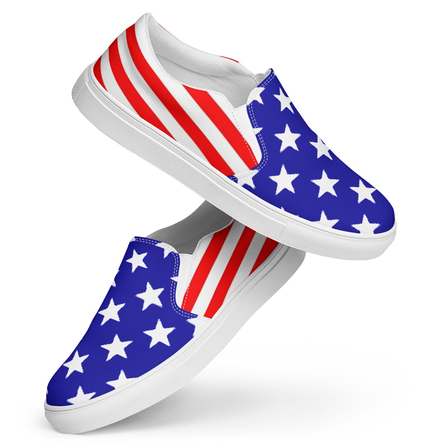 Stars and Stripes Women’s Slip-on Canvas Shoes