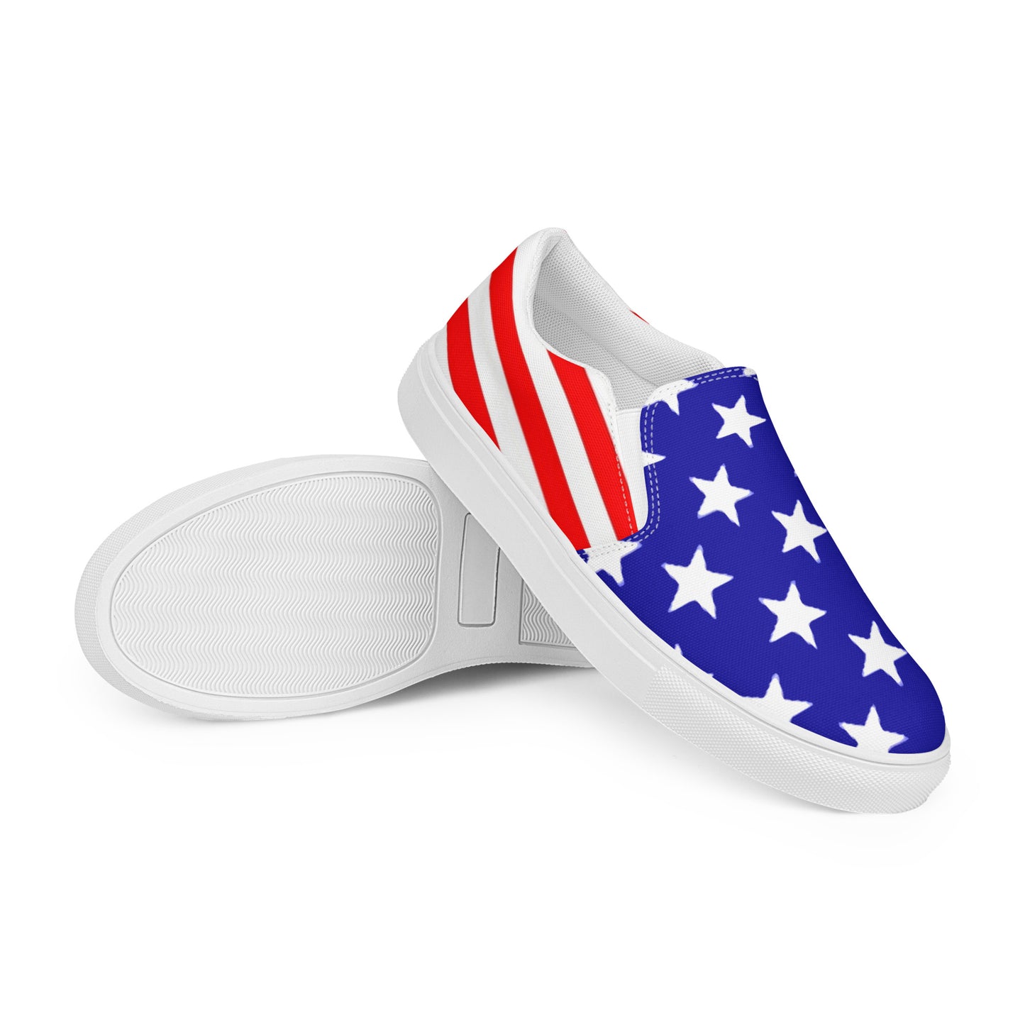 Stars and Stripes Women’s Slip-on Canvas Shoes