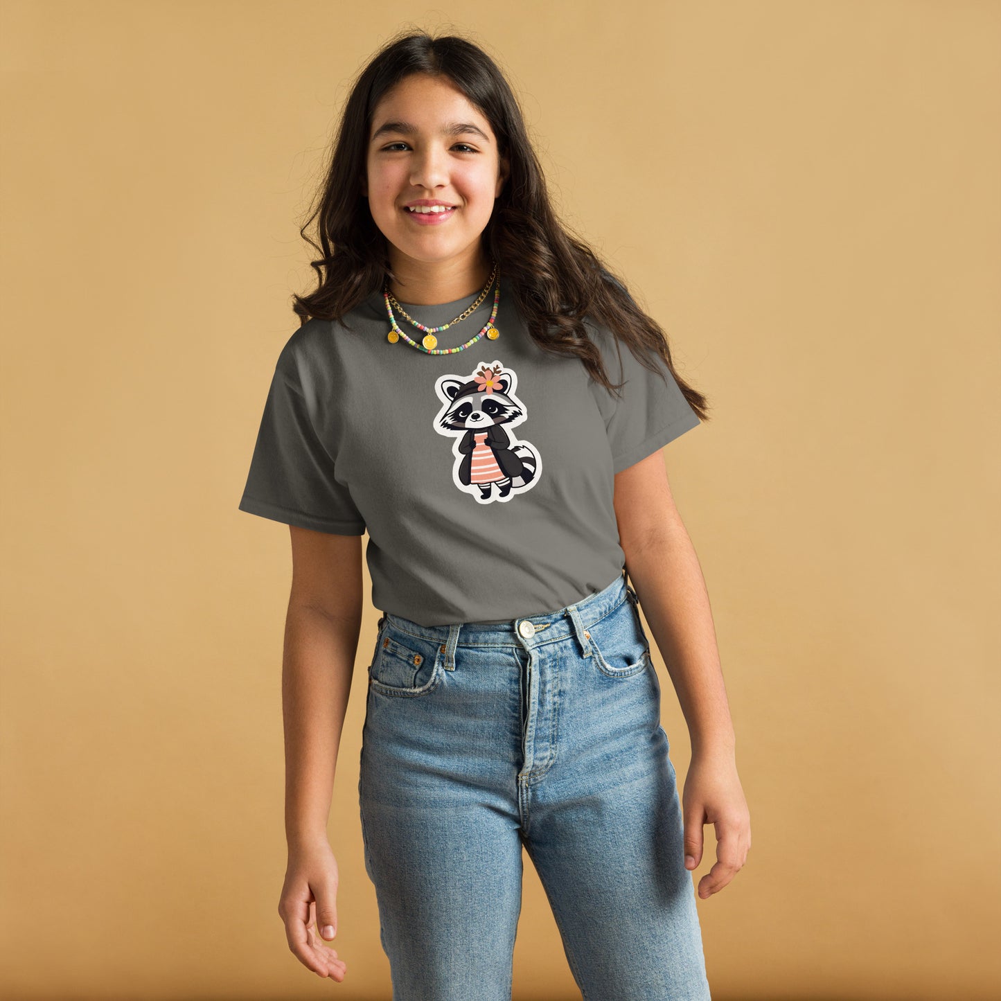 Raccoon Girl Youth Classic Tee