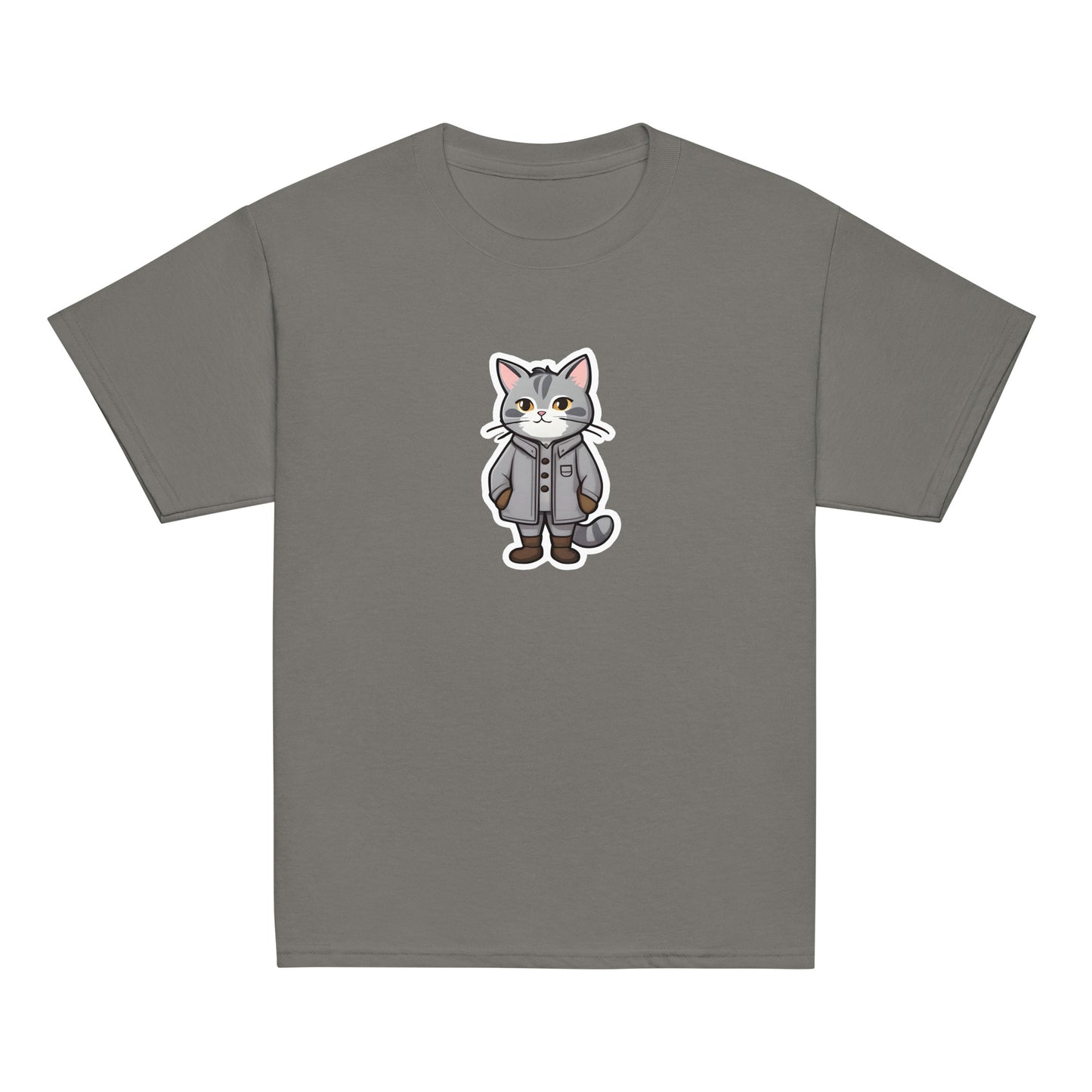 Grey Kitten in a Parka Youth Classic Tee