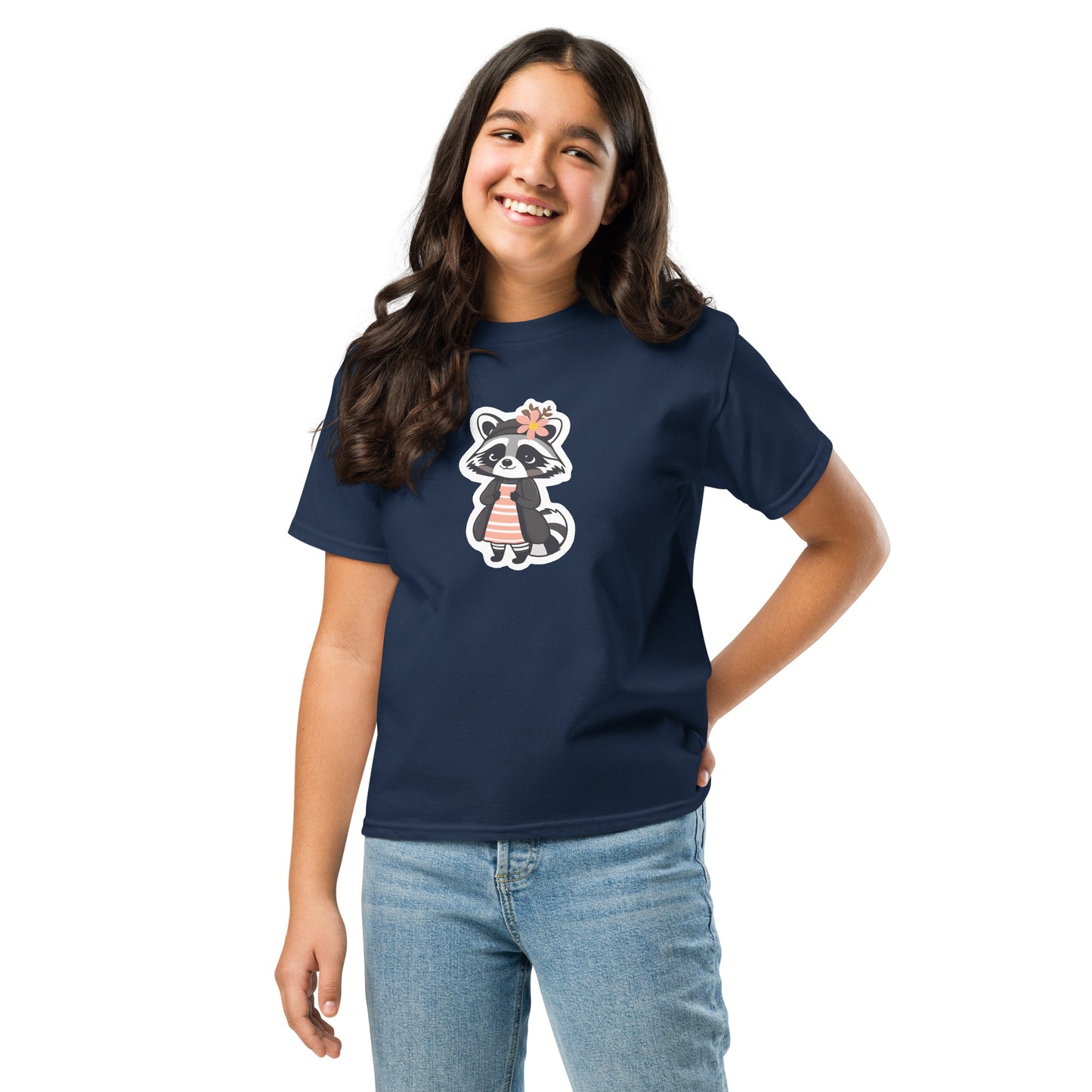 Raccoon Girl Youth Classic Tee