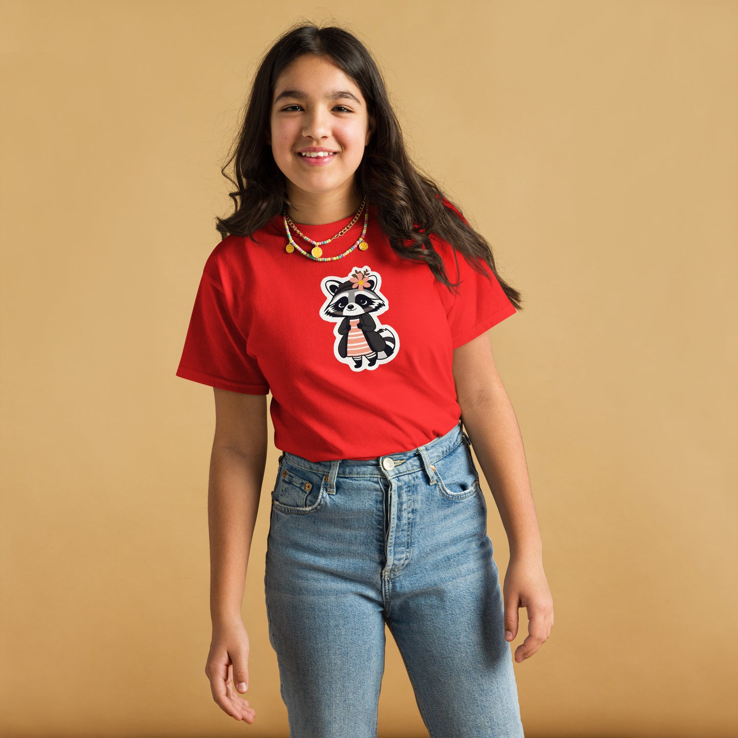 Raccoon Girl Youth Classic Tee