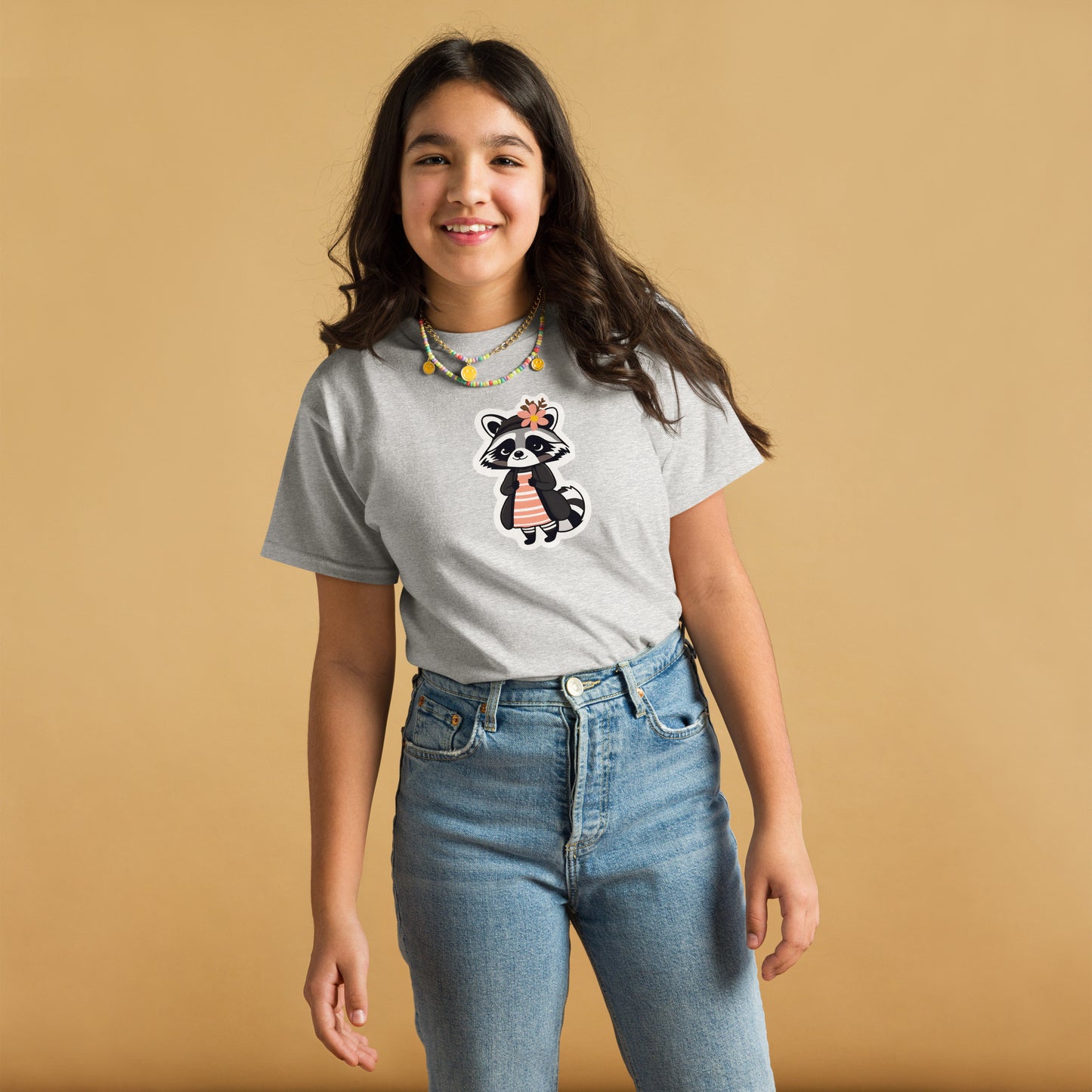 Raccoon Girl Youth Classic Tee