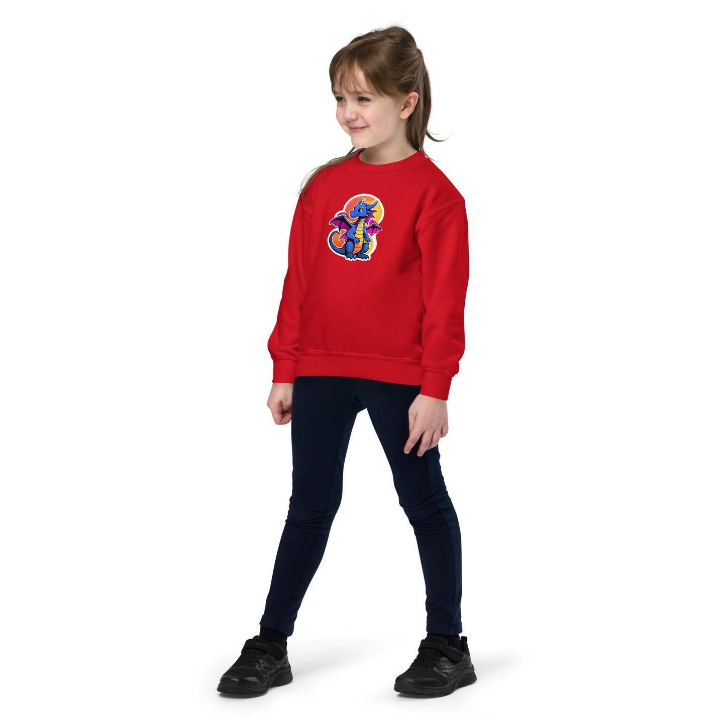 Cute Dragon Youth Crewneck Sweatshirt