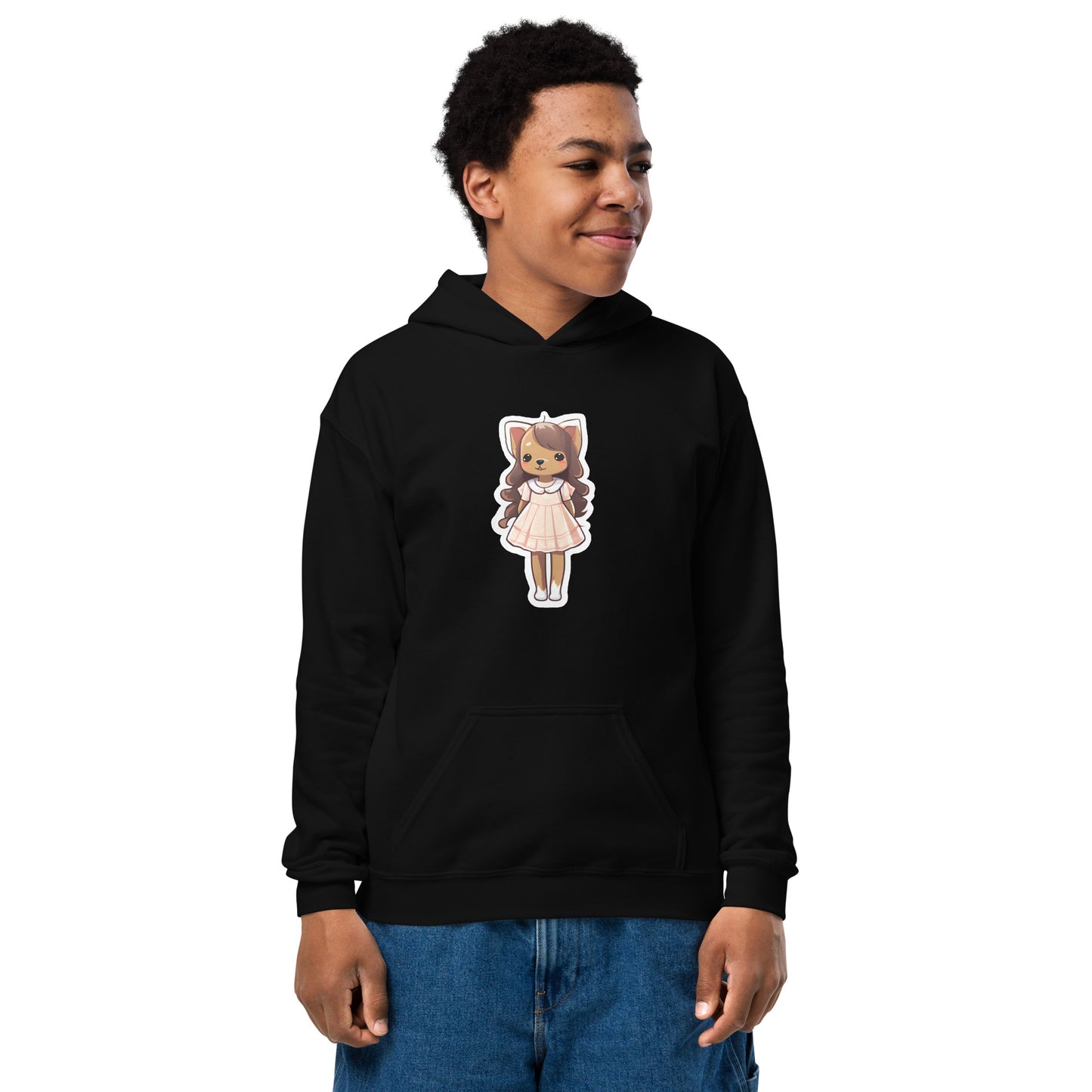 Puppy in a Dress Youth Heavy Blend Hoodie