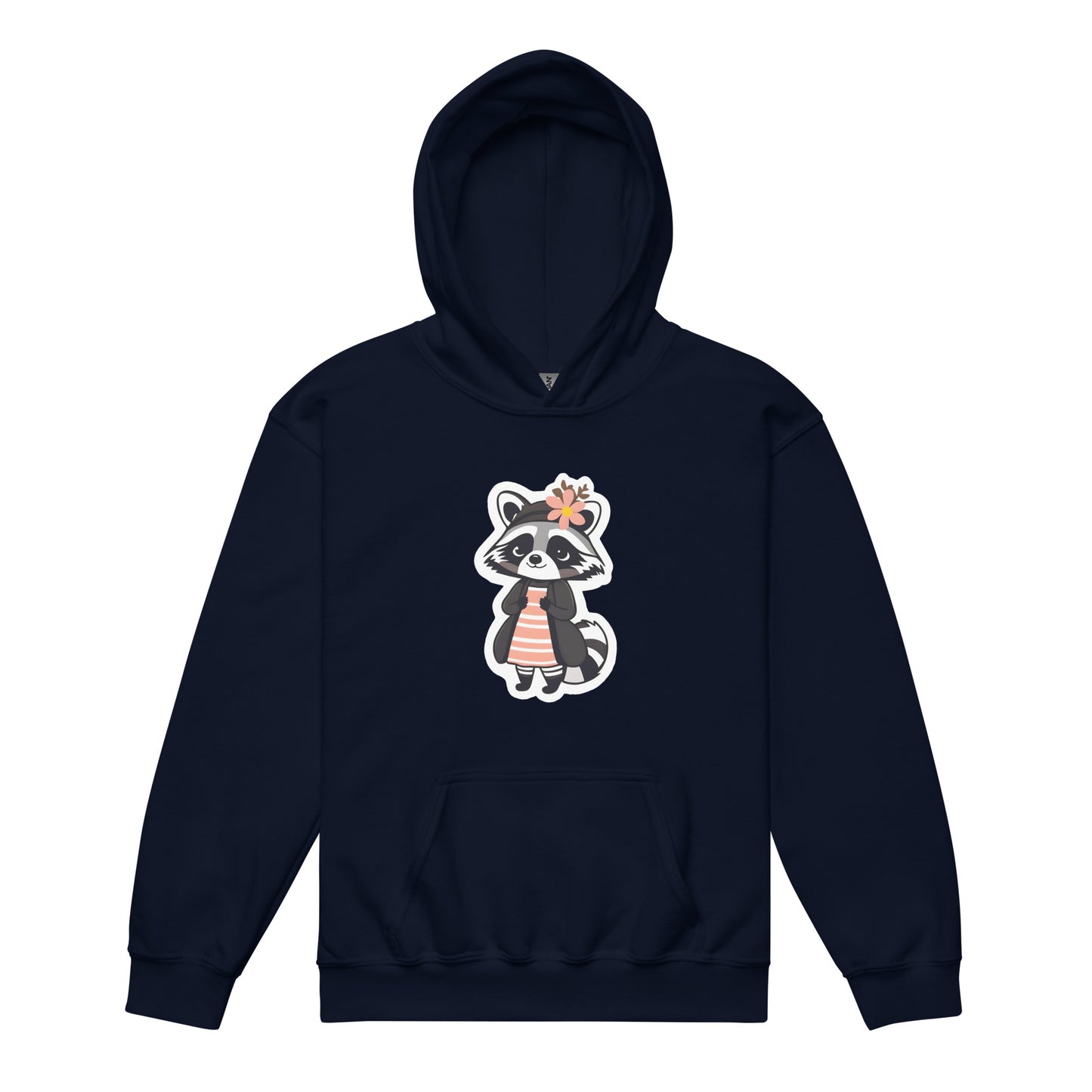 Raccoon Girl Youth Heavy Blend Hoodie