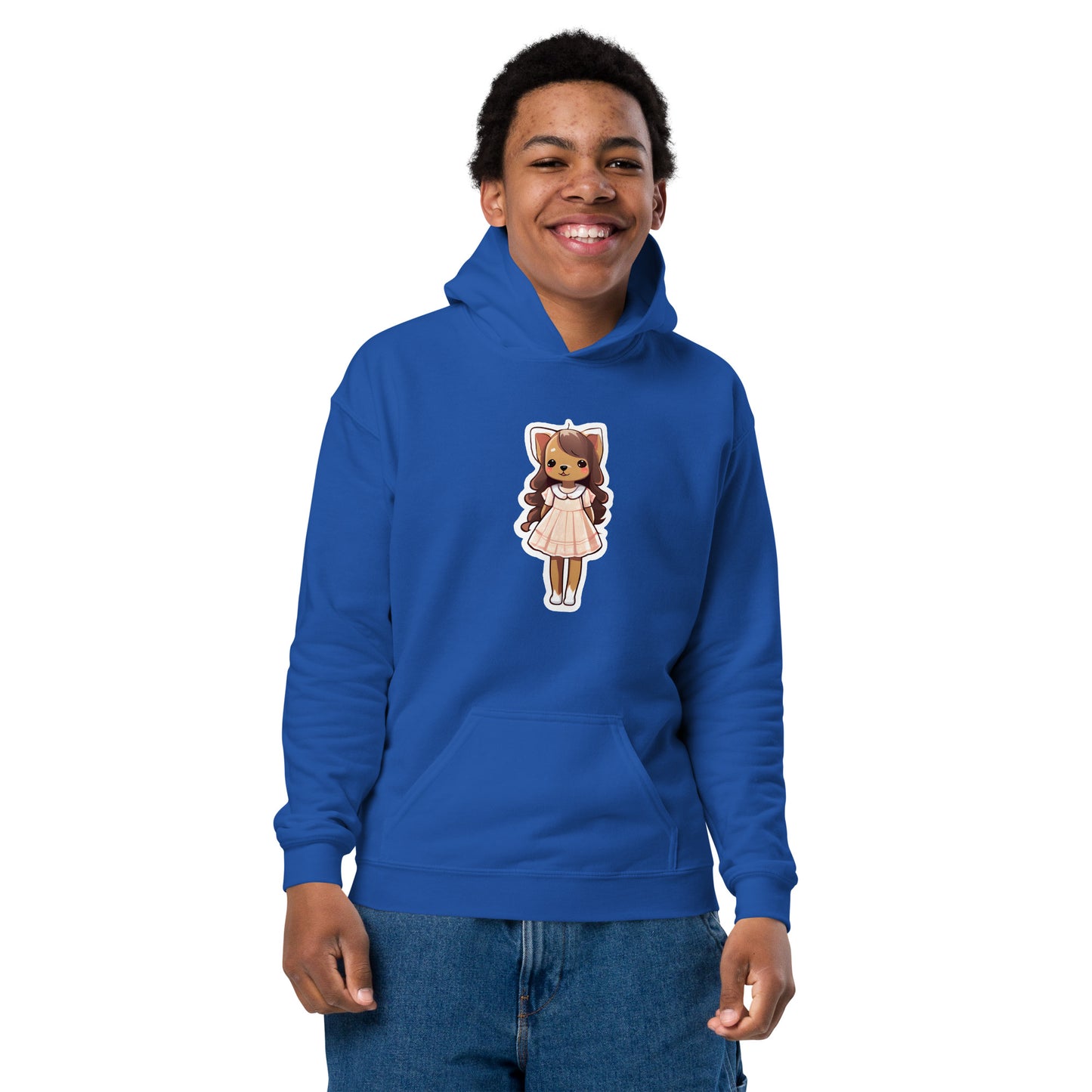 Puppy in a Dress Youth Heavy Blend Hoodie