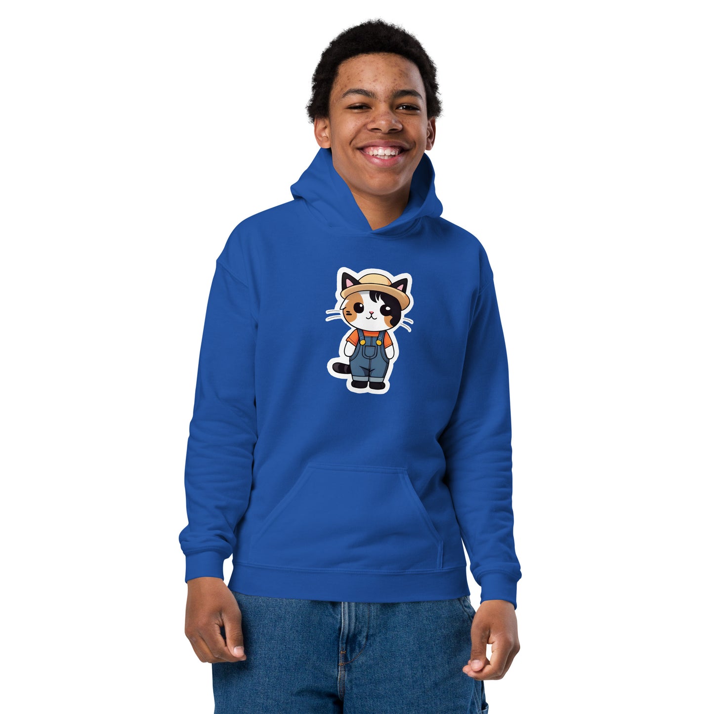 Farmboy Kitten Youth Heavy Blend Hoodie