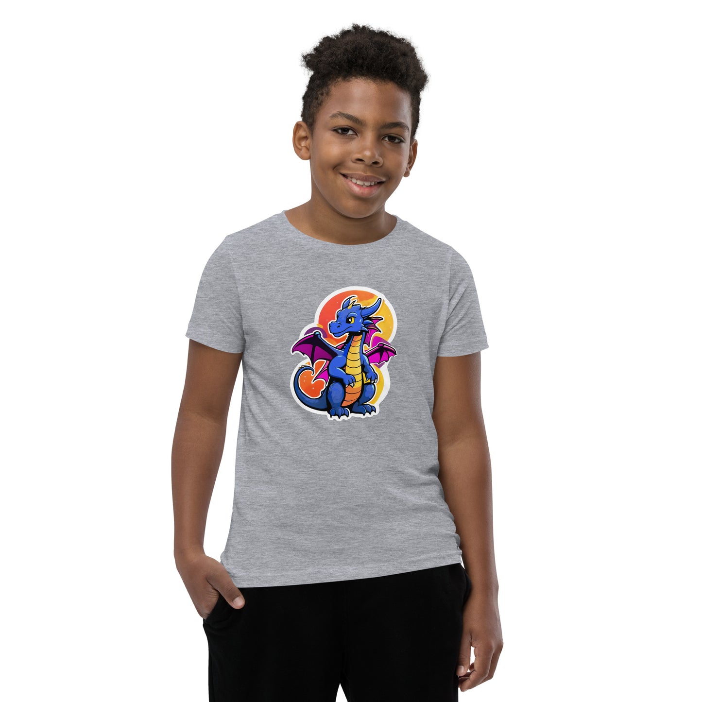 Cute Dragon Youth Short Sleeve T-Shirt