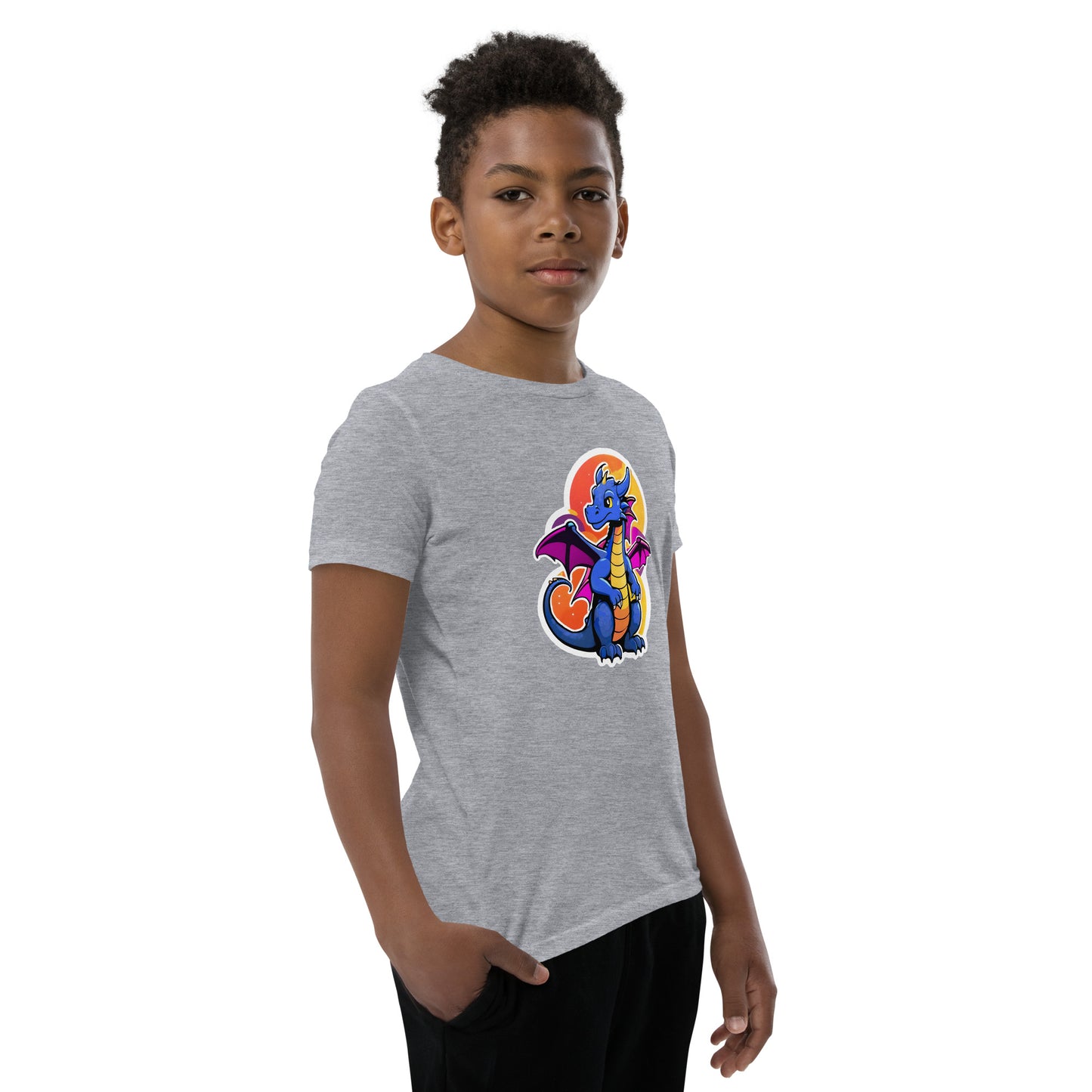 Cute Dragon Youth Short Sleeve T-Shirt