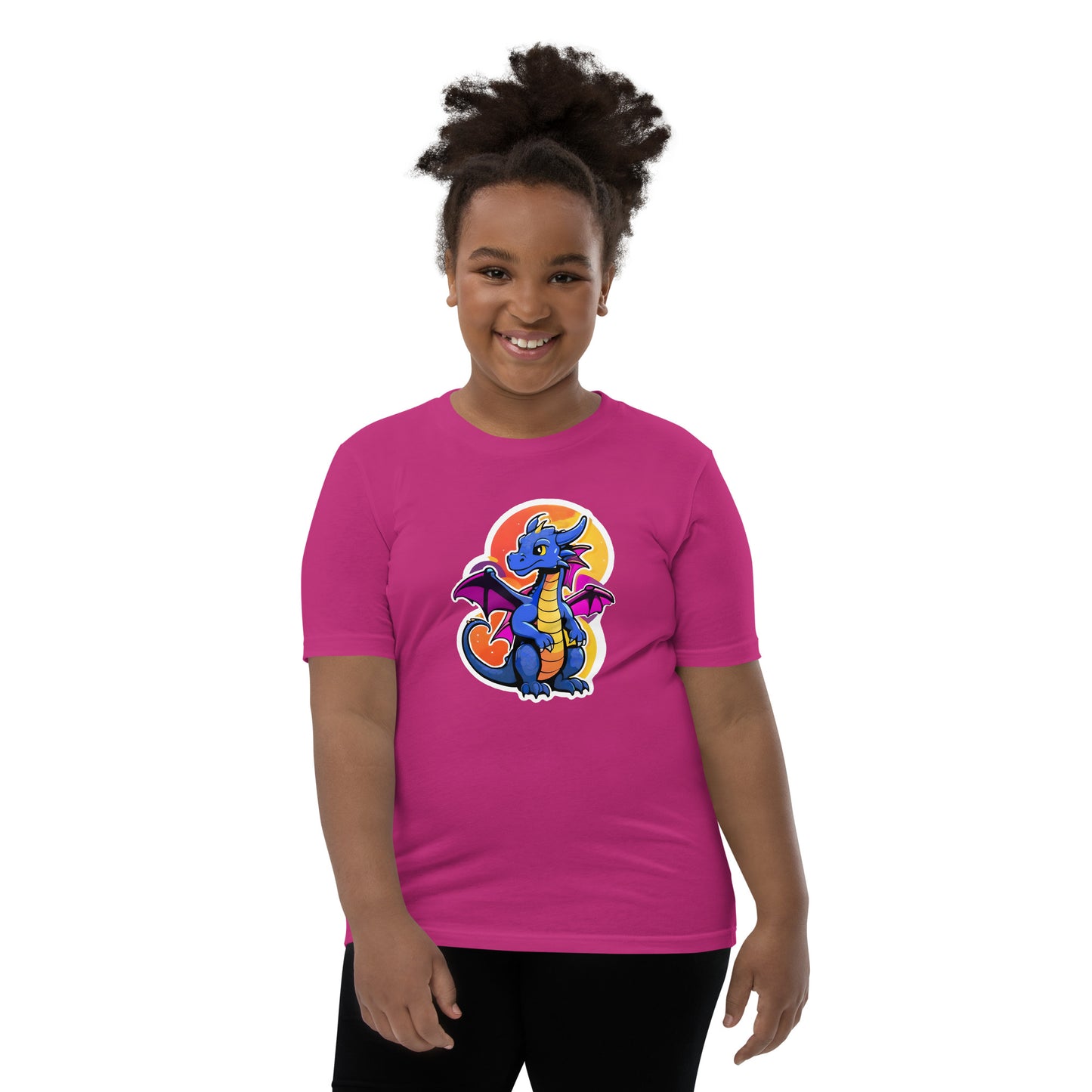 Cute Dragon Youth Short Sleeve T-Shirt