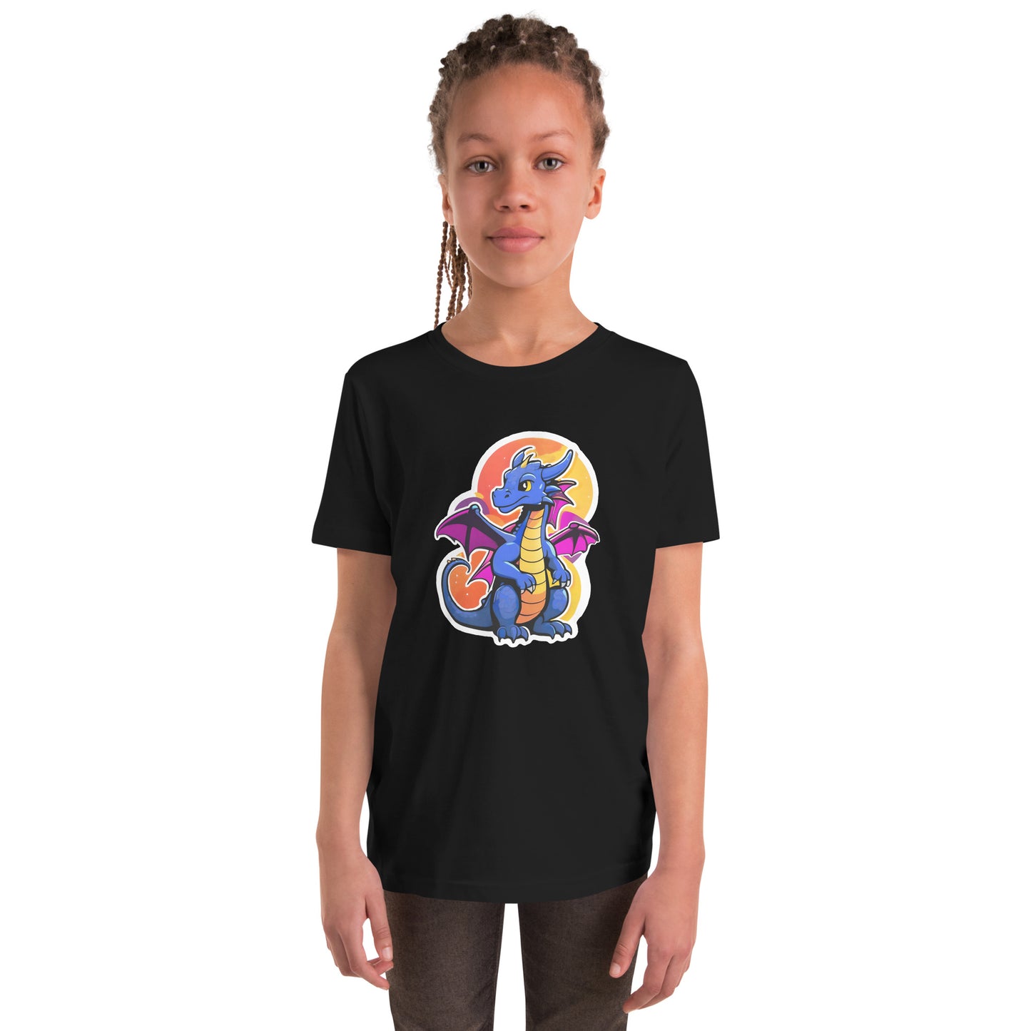 Cute Dragon Youth Short Sleeve T-Shirt