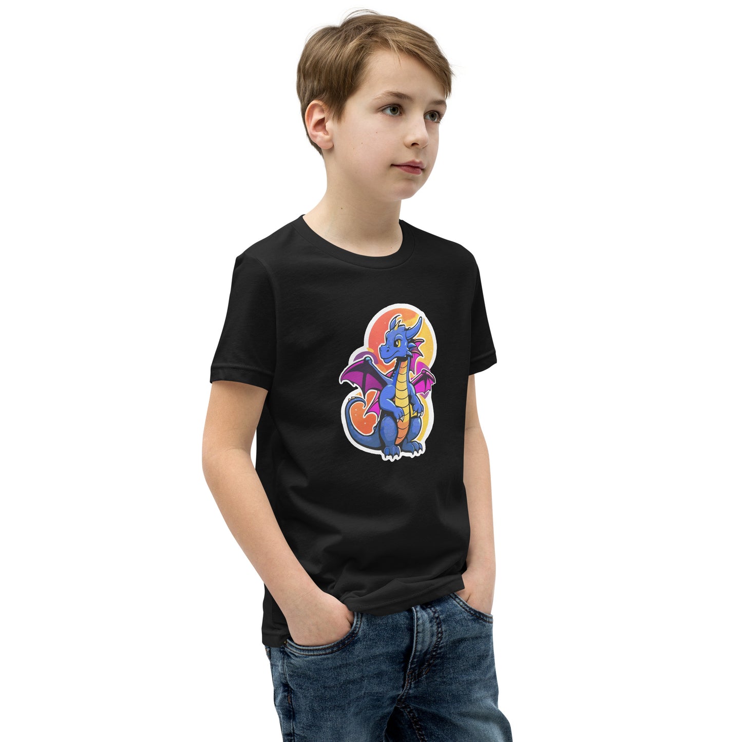 Cute Dragon Youth Short Sleeve T-Shirt