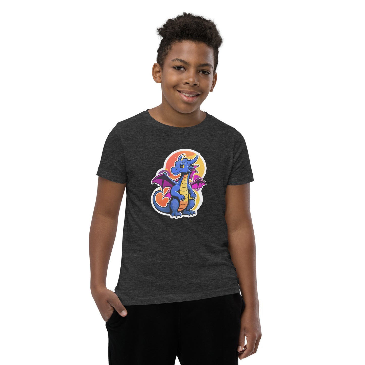 Cute Dragon Youth Short Sleeve T-Shirt