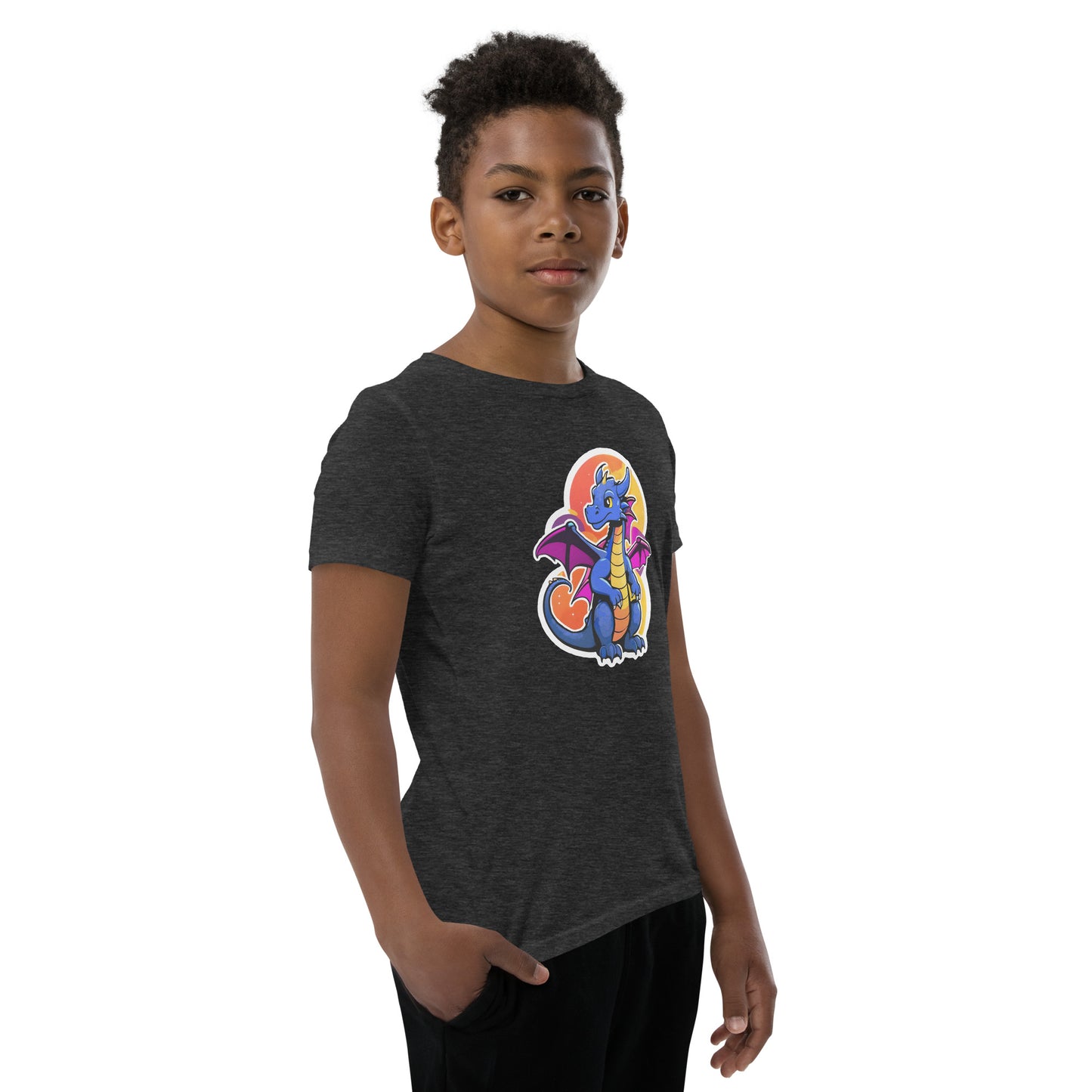 Cute Dragon Youth Short Sleeve T-Shirt