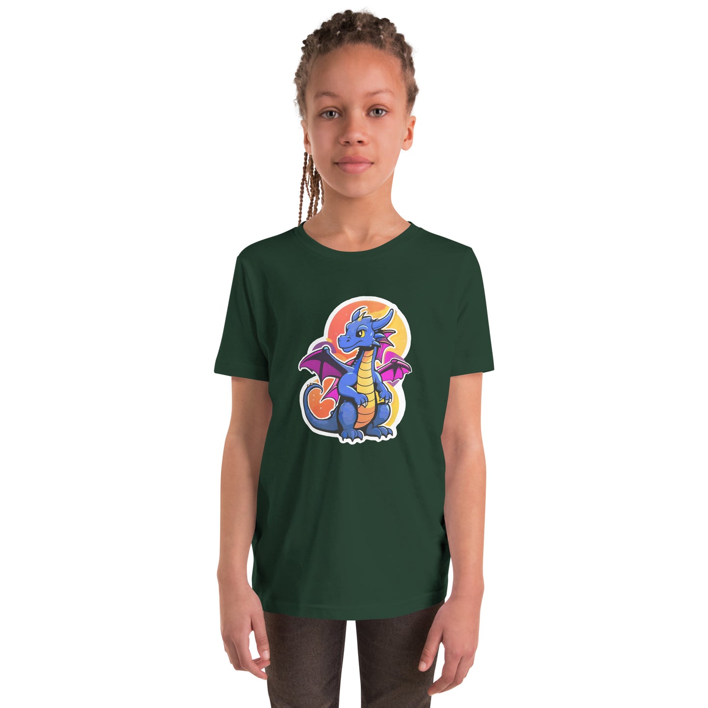 Cute Dragon Youth Short Sleeve T-Shirt