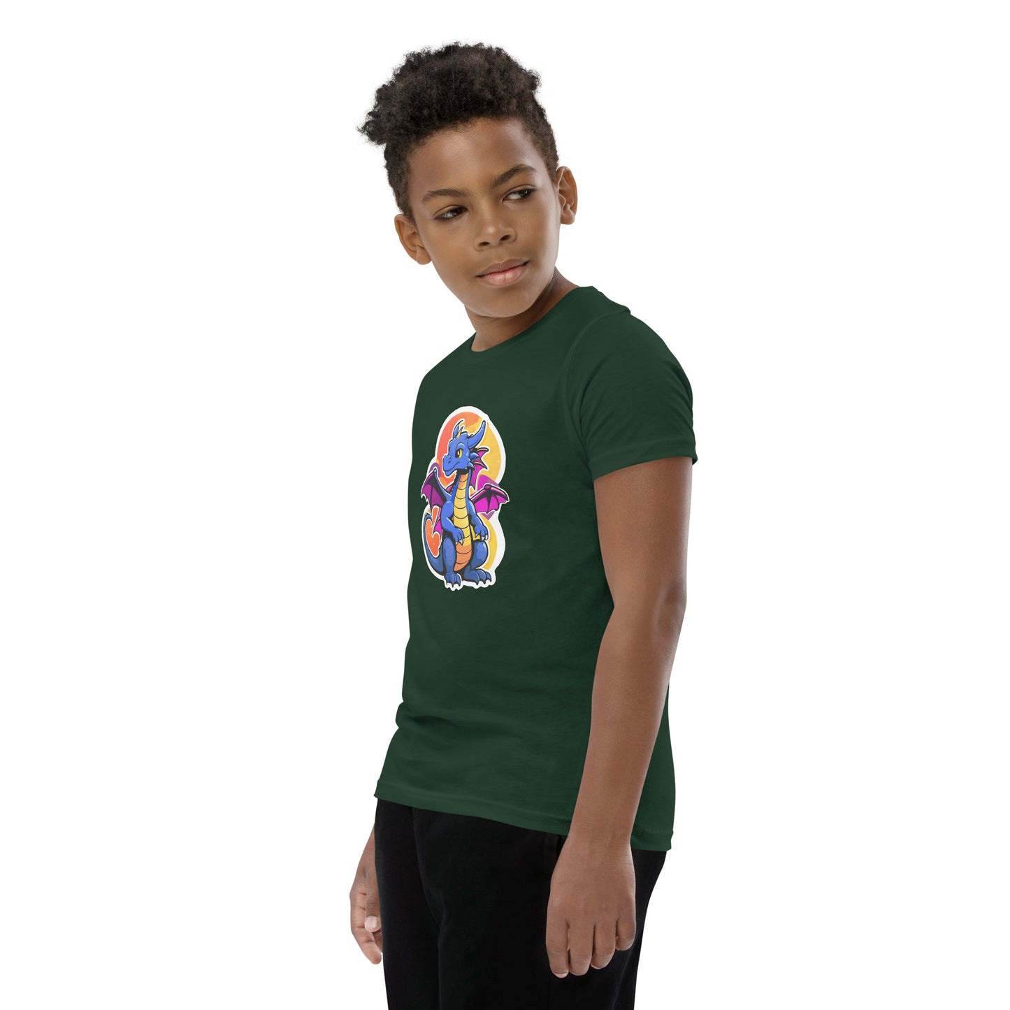 Cute Dragon Youth Short Sleeve T-Shirt