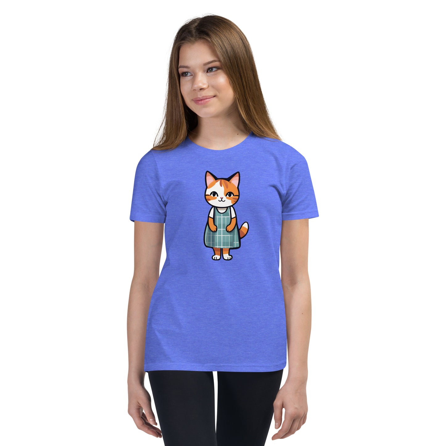 Cat in an Apron Dress Youth Short Sleeve T-Shirt