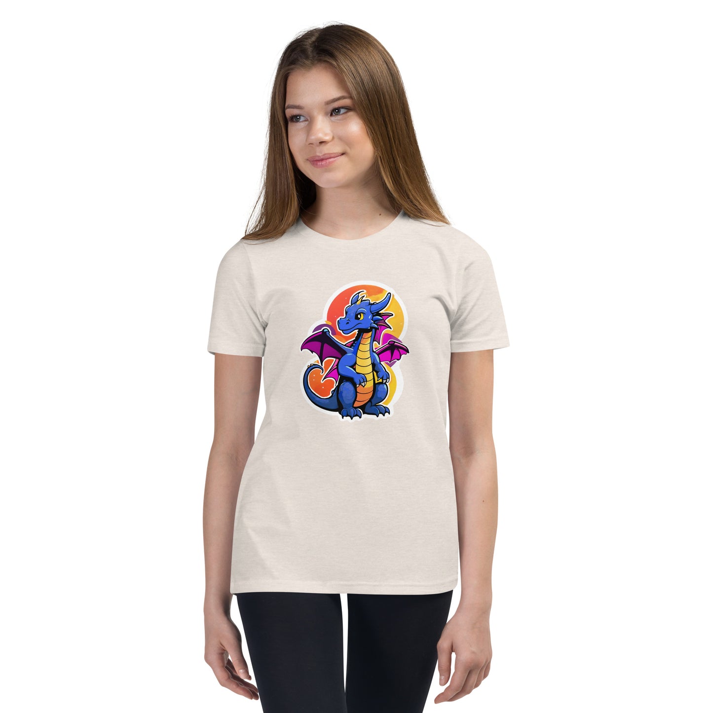 Cute Dragon Youth Short Sleeve T-Shirt