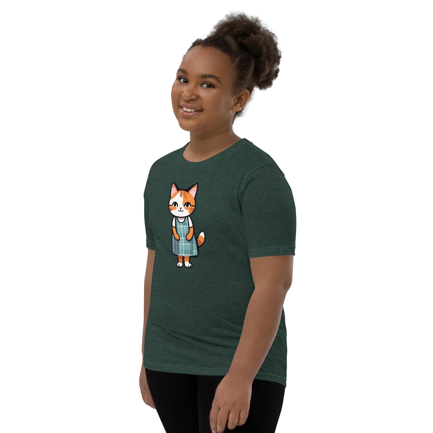 Cat in an Apron Dress Youth Short Sleeve T-Shirt