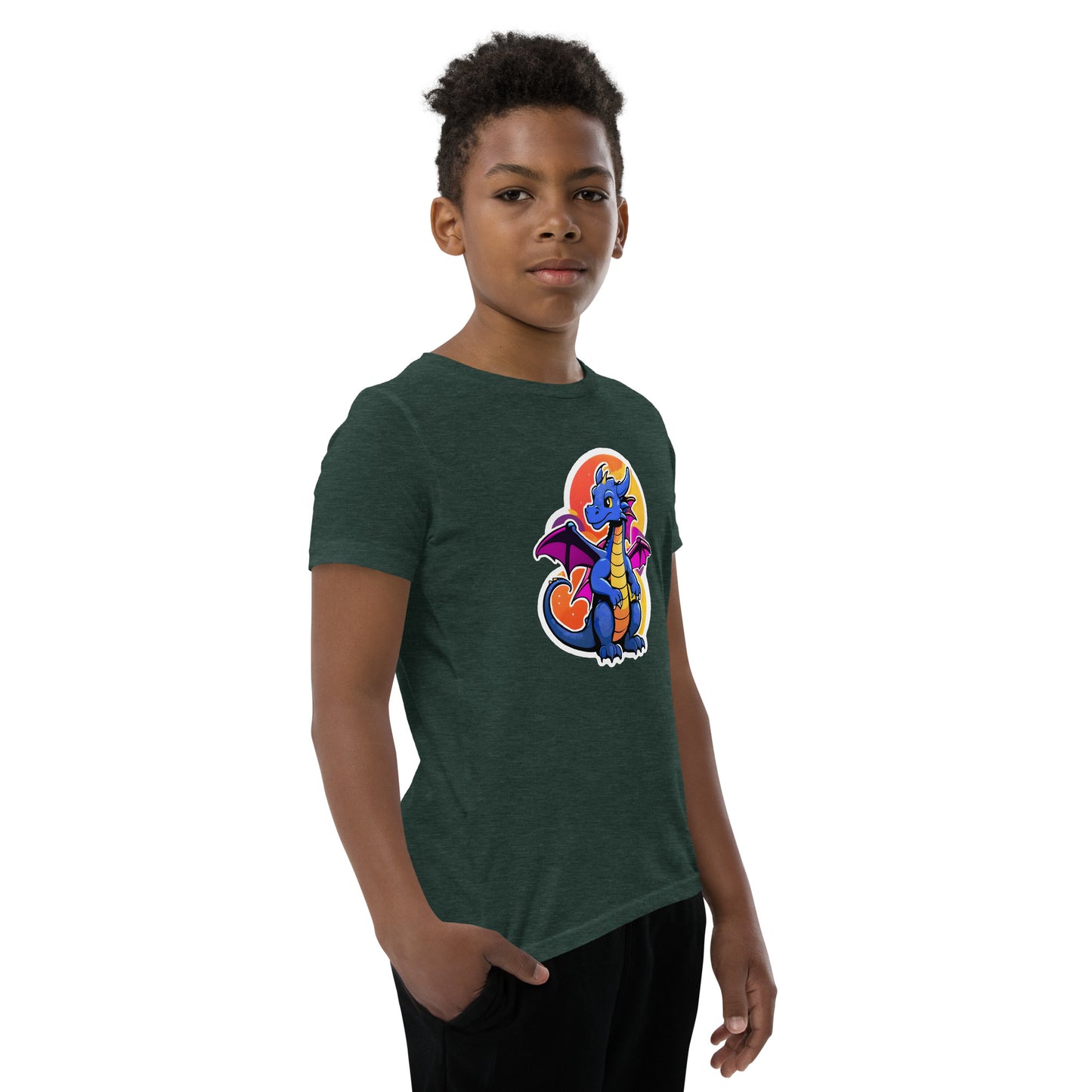 Cute Dragon Youth Short Sleeve T-Shirt