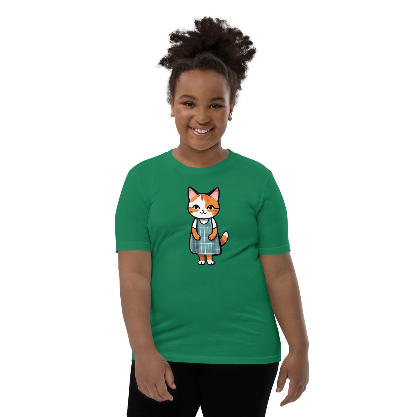 Cat in an Apron Dress Youth Short Sleeve T-Shirt