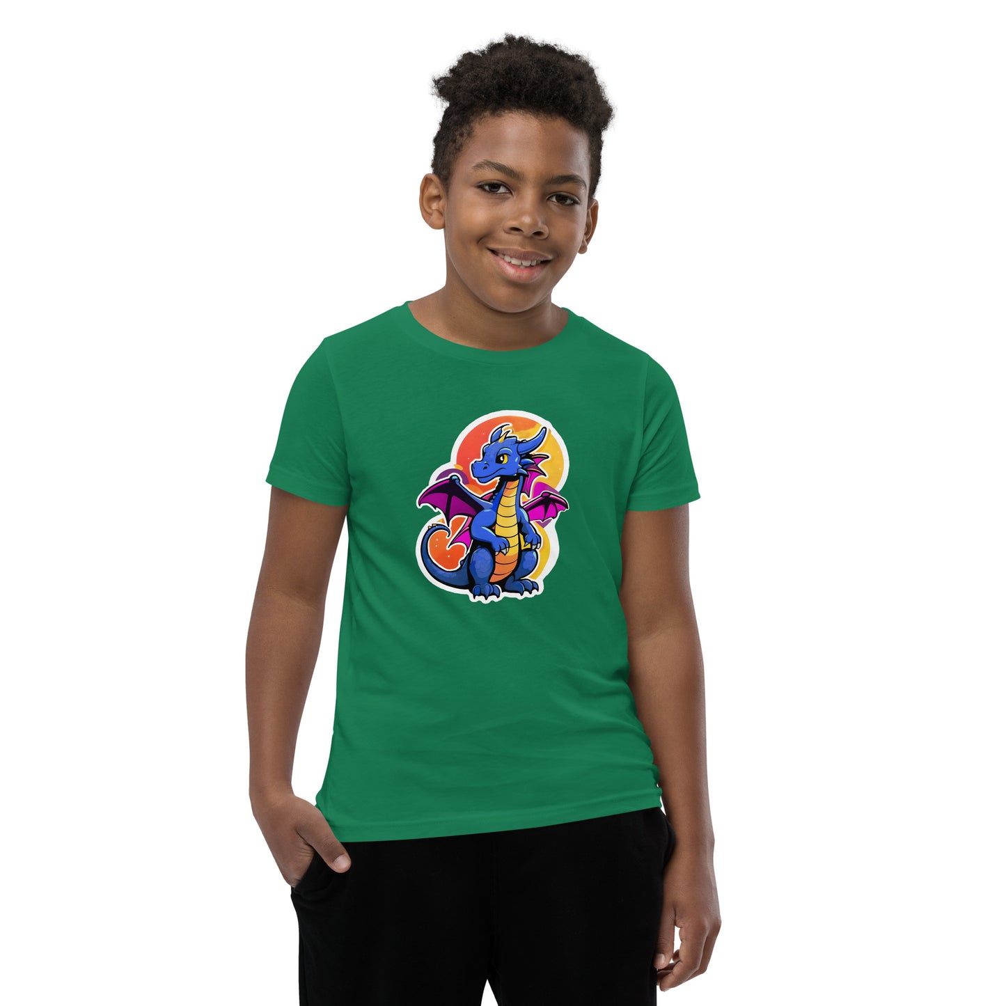 Cute Dragon Youth Short Sleeve T-Shirt