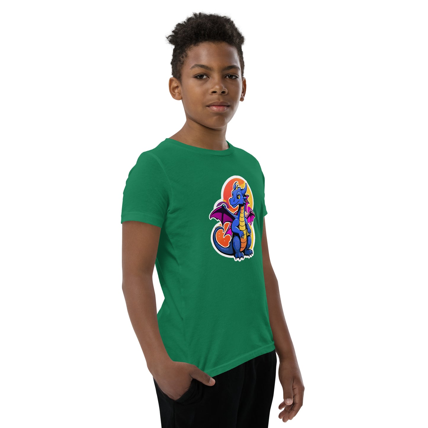 Cute Dragon Youth Short Sleeve T-Shirt