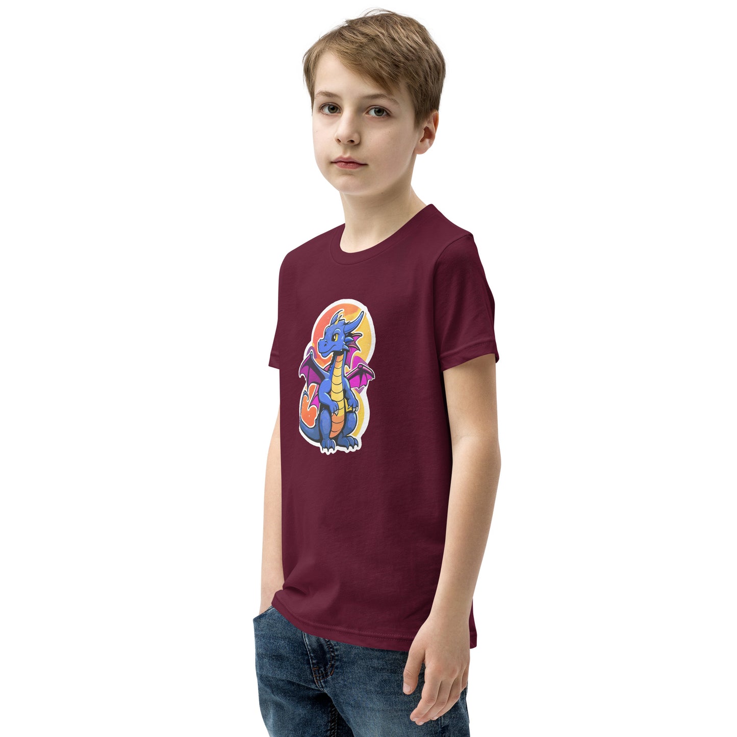 Cute Dragon Youth Short Sleeve T-Shirt