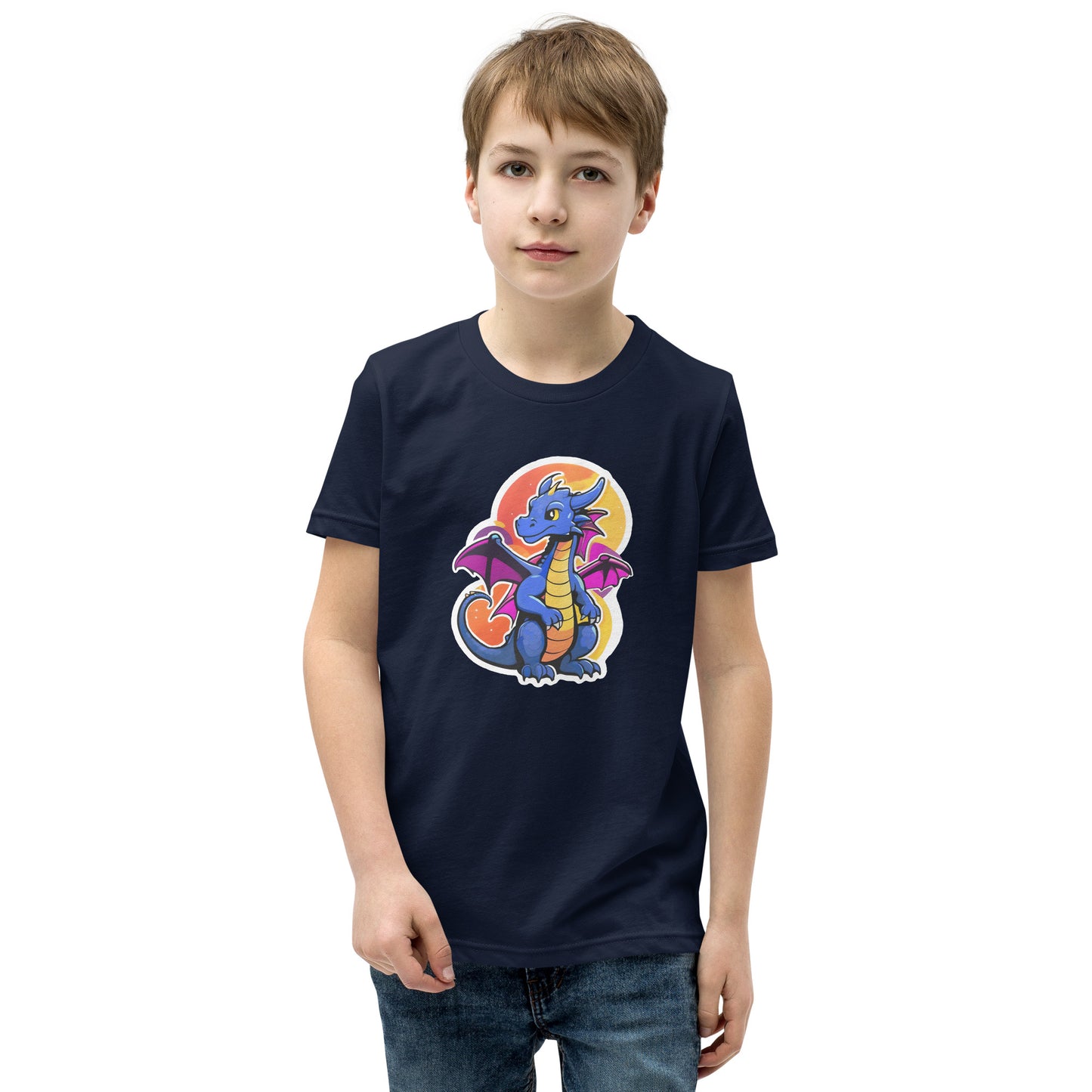 Cute Dragon Youth Short Sleeve T-Shirt