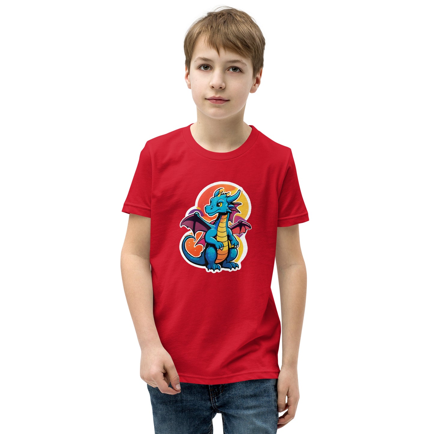 Cute Dragon Youth Short Sleeve T-Shirt