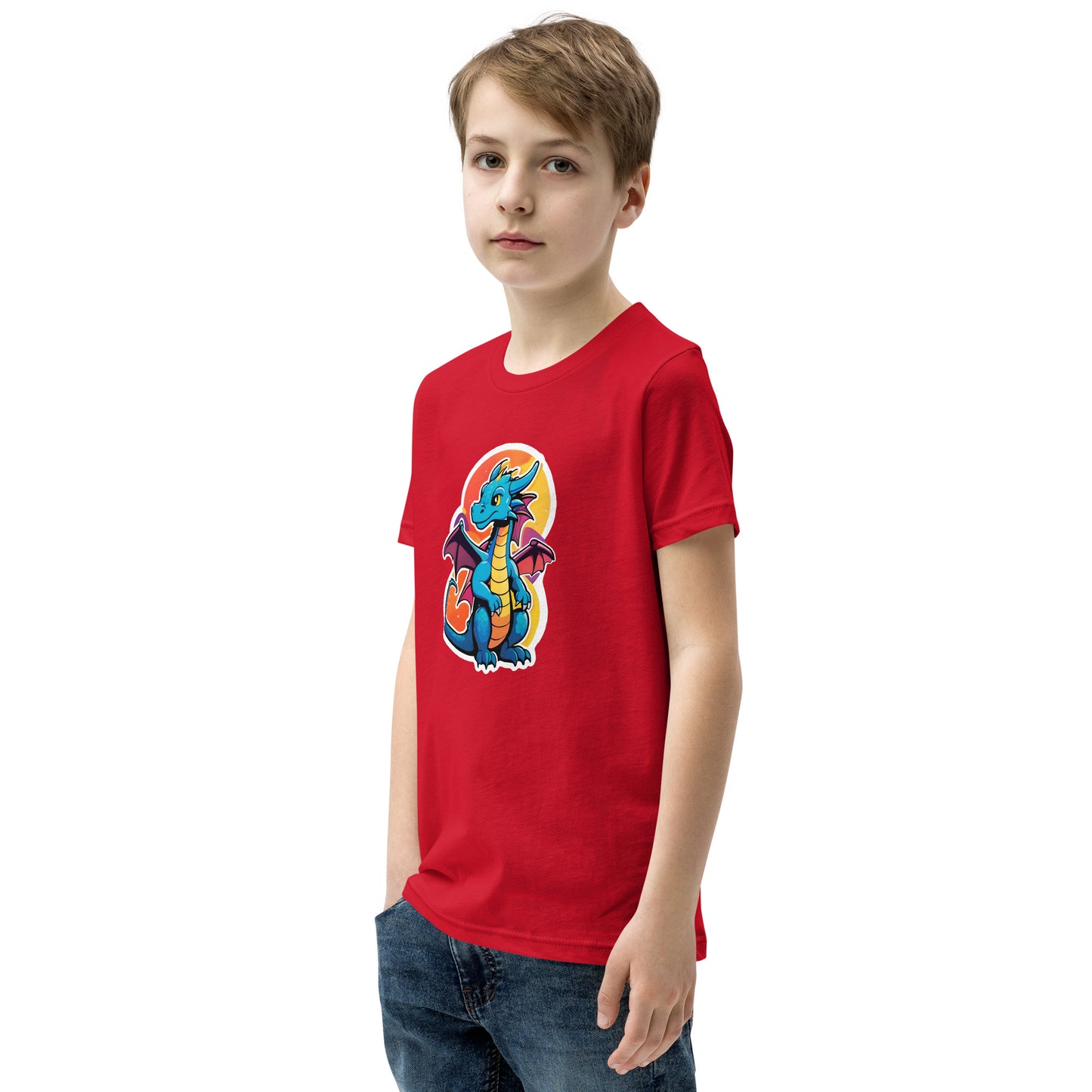 Cute Dragon Youth Short Sleeve T-Shirt