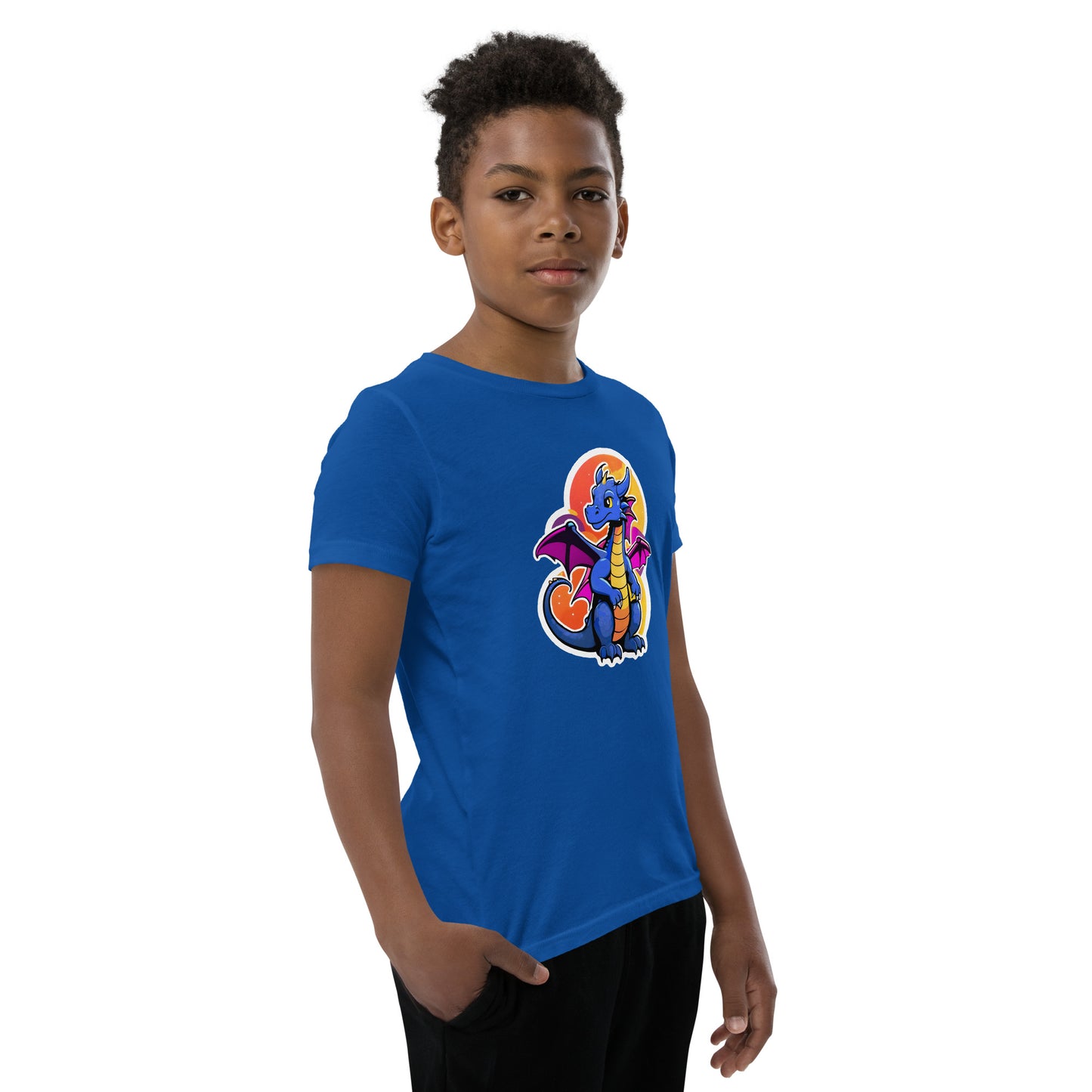 Cute Dragon Youth Short Sleeve T-Shirt