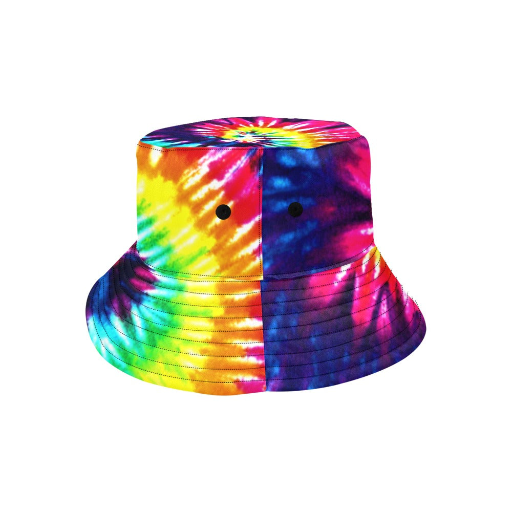 Rainbow Tie Dye Swirl Bucket Hat