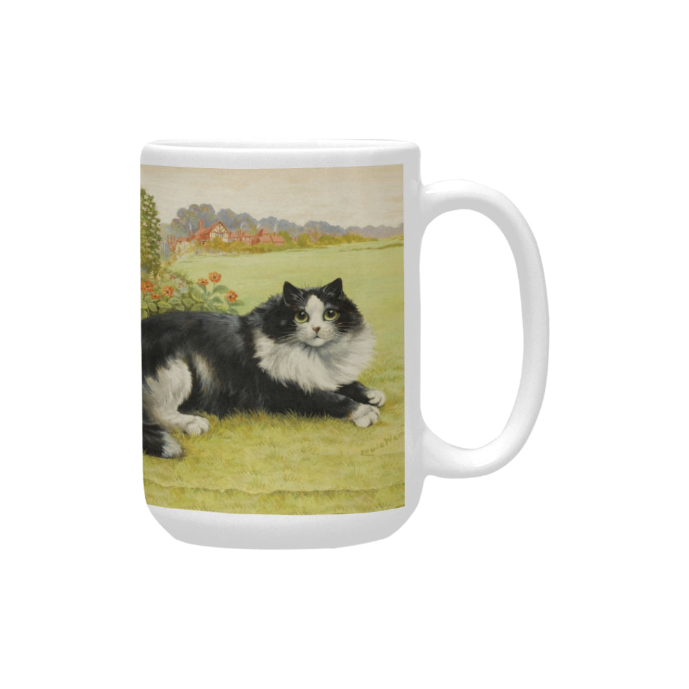 Blissful Feline 15 Oz Ceramic Mug Ceramic Mug (Made In USA)