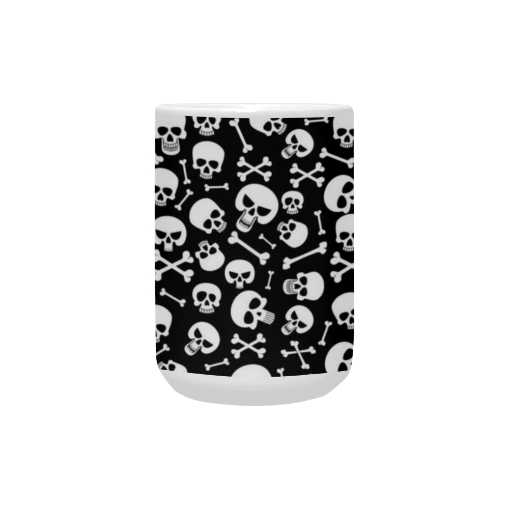 Skulls and Crossbones 15 Oz Ceramic Mug Ceramic Mug (Made In USA)