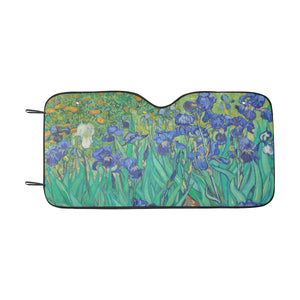 Irises by Van Gogh Auto Sun Shade 55" x 29.53"