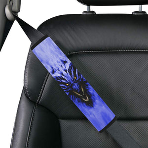 Blue Shadow Dragon Car Seat Belt Cover 7" x 12.6"