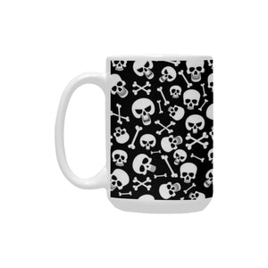 Skulls and Crossbones 15 Oz Ceramic Mug Ceramic Mug (Made In USA)