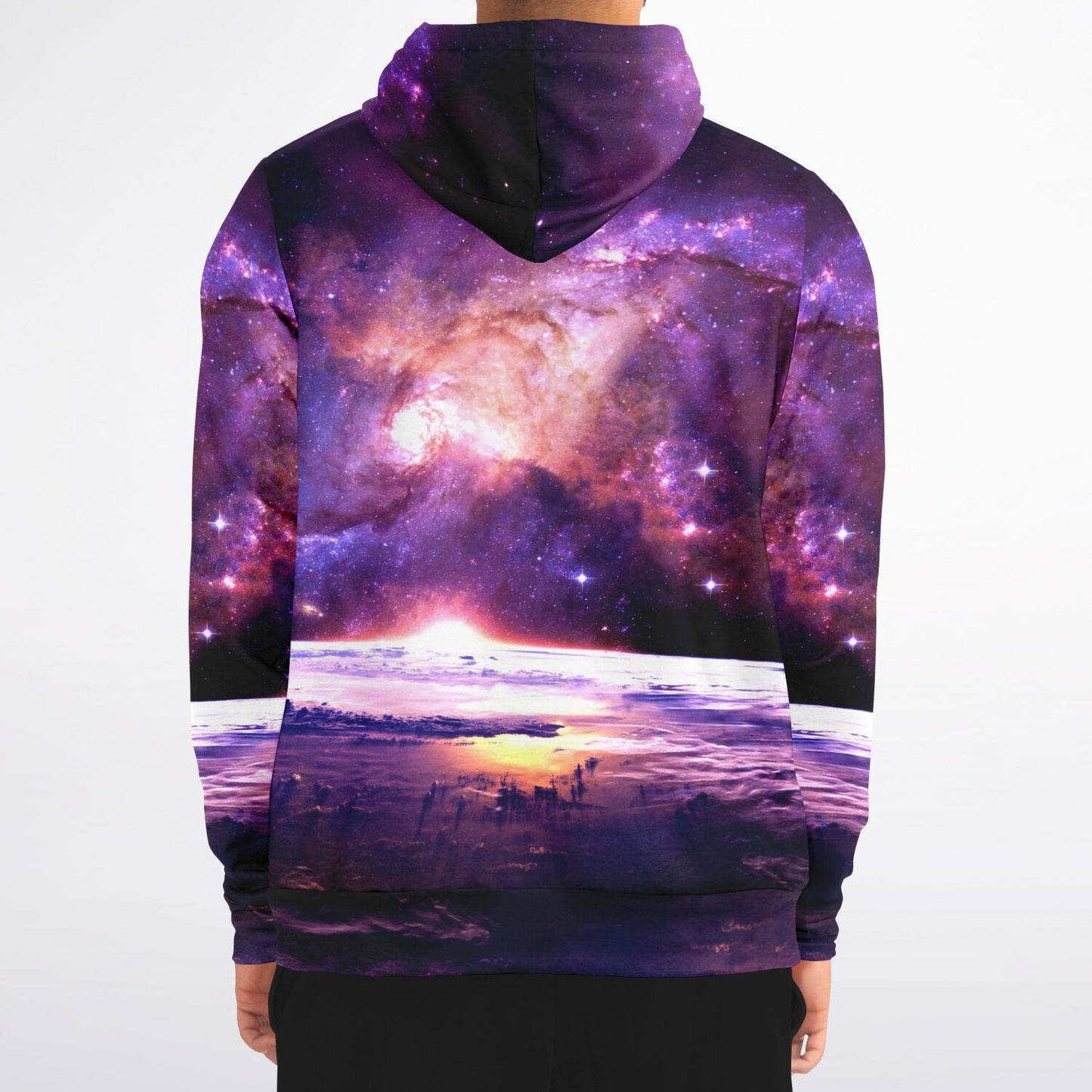 Purple Space Zip Up Hoodie