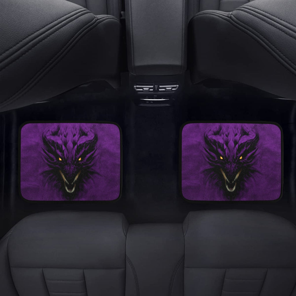 Purple Shadow Dragon Back Car Floor Mat (2pcs)