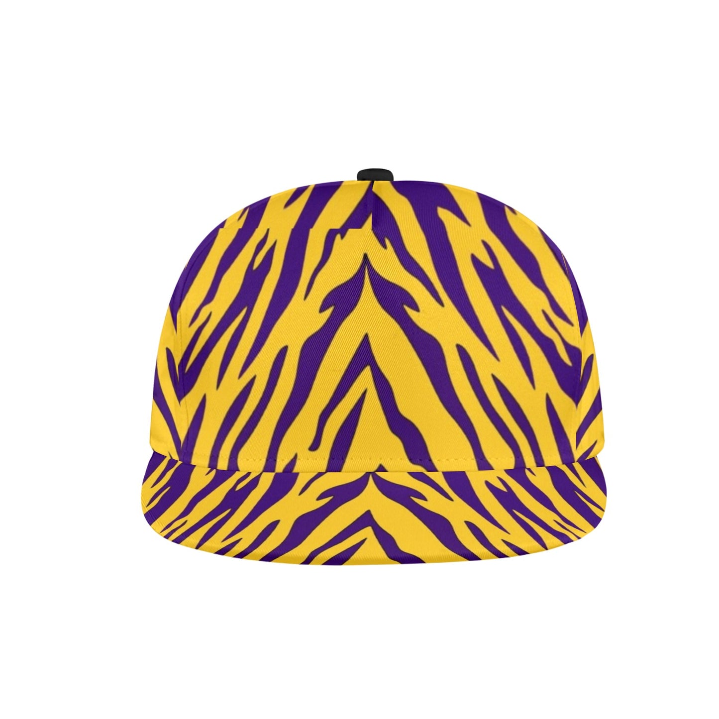 Purple and Gold Tiger Stripe Snapback Cap