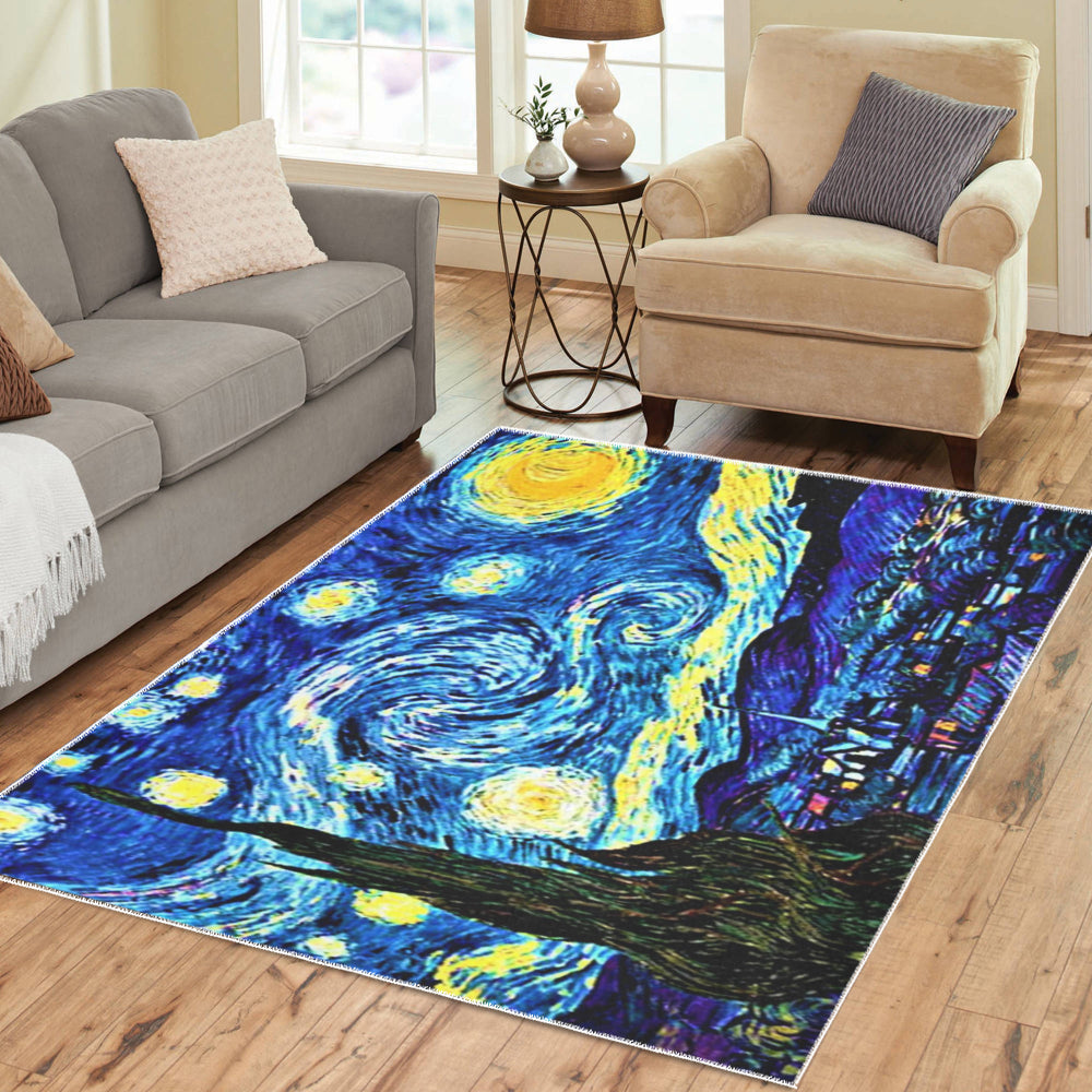 Starry Night Area Rug 7' x 5'