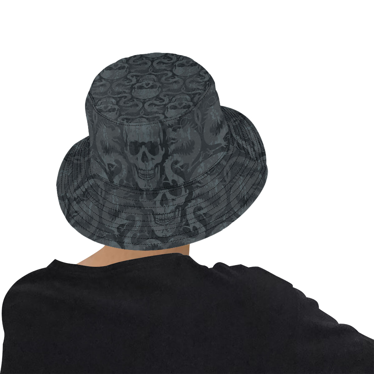 Dragons & Skulls Retro Bucket Hat