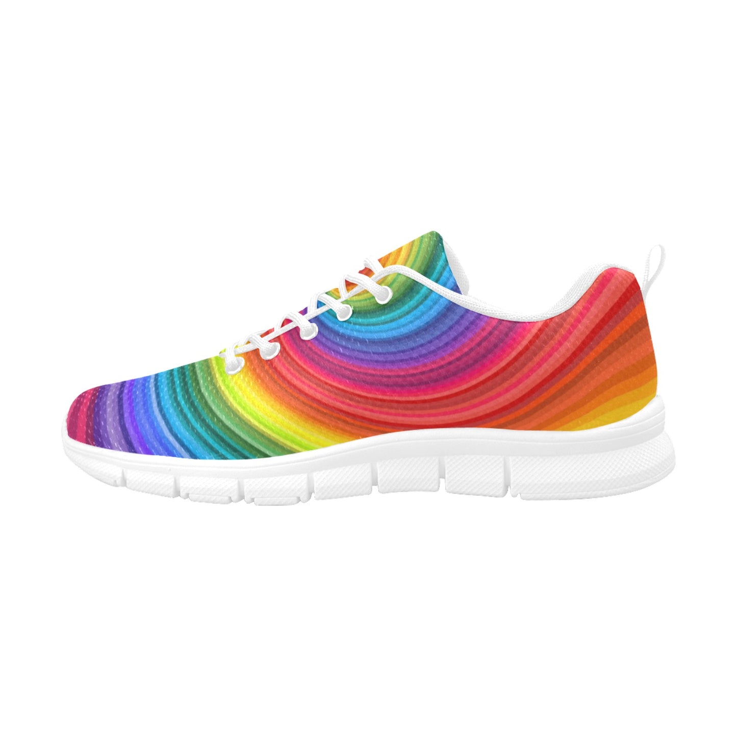 Rainbow Twirl Women's Breathable Sneakers